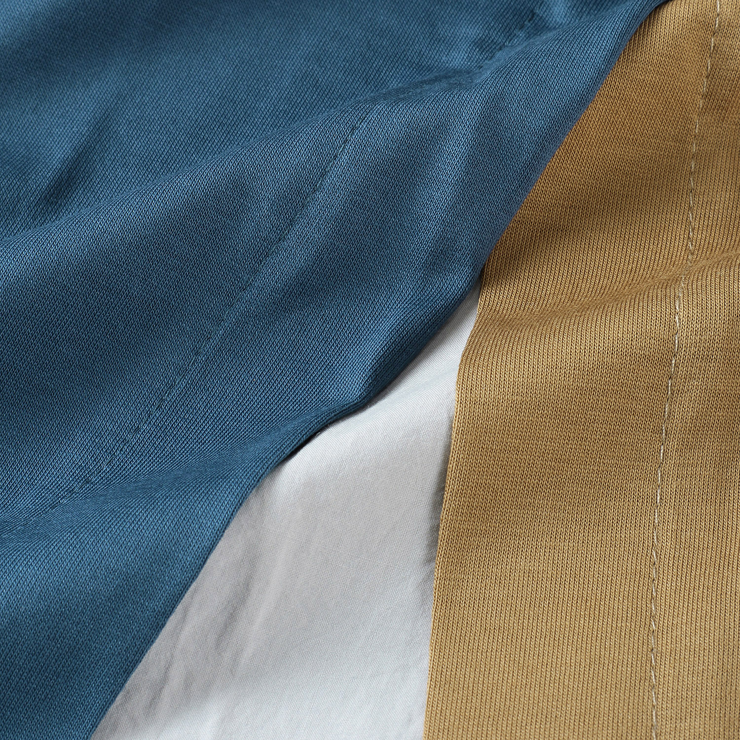 シルケット天竺×布帛配色ワンピース - 画像10