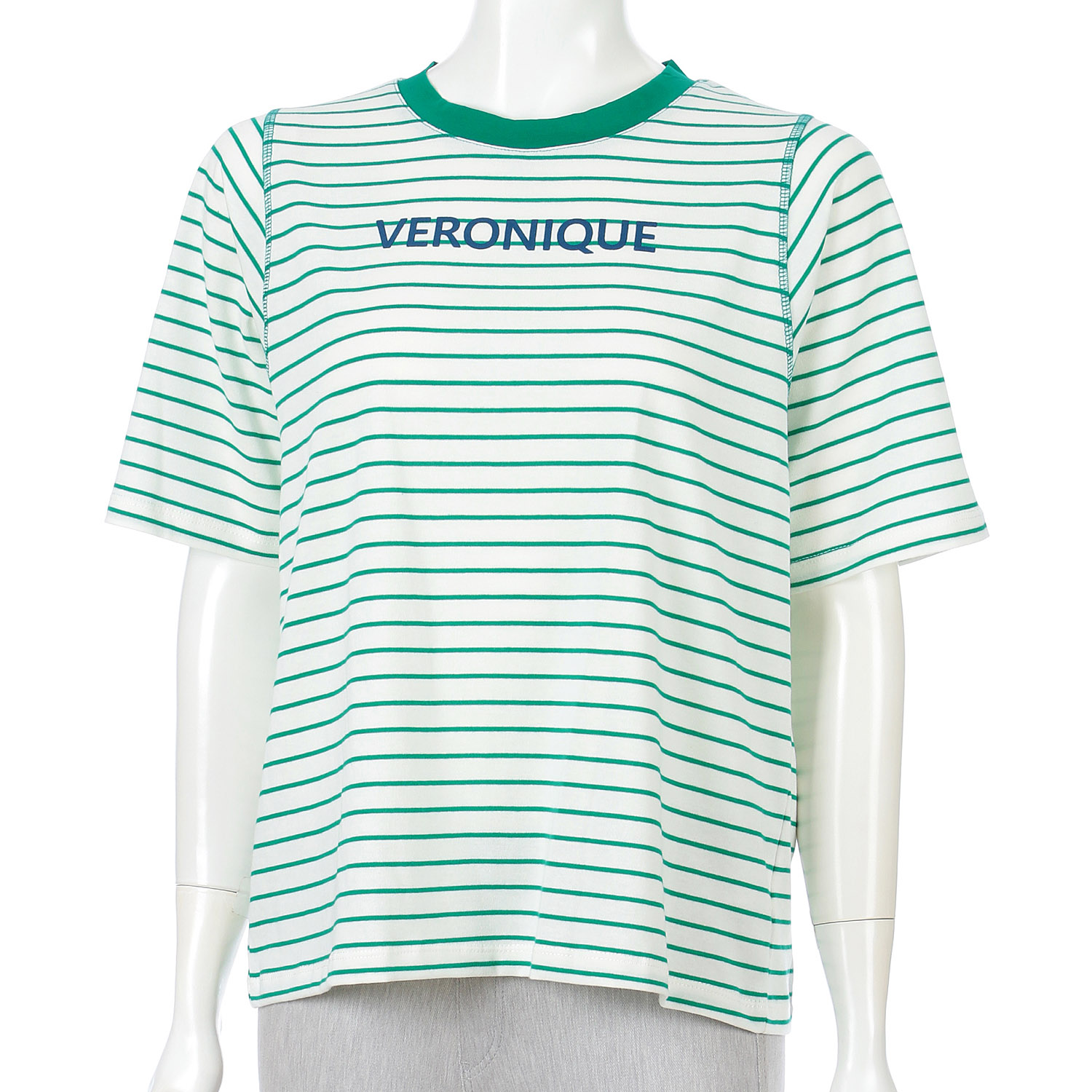 綿天竺ボーダー二次加工プルオーバー - 画像9