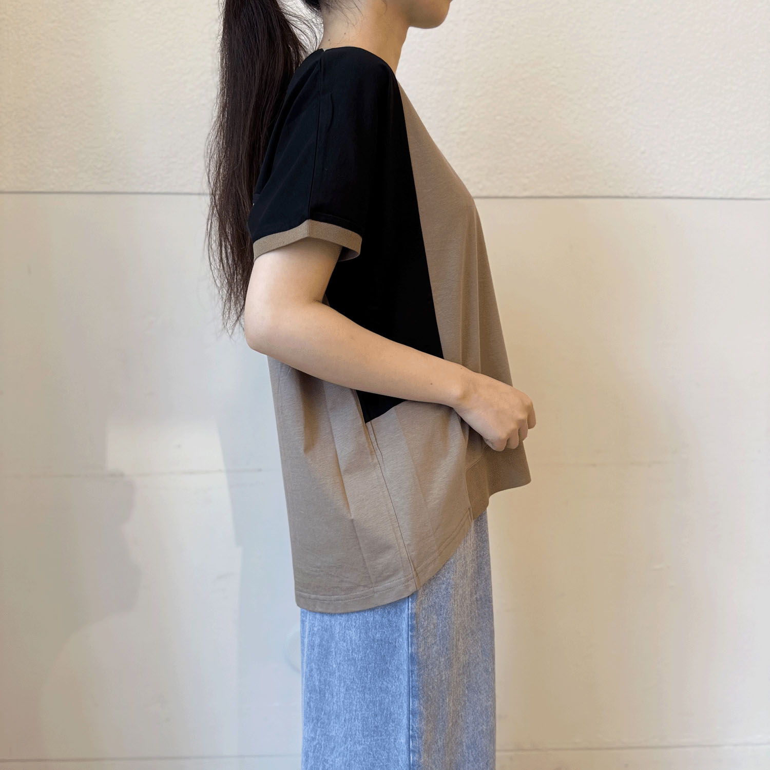 tricot tricot 切替フレンチカットソー - 画像11