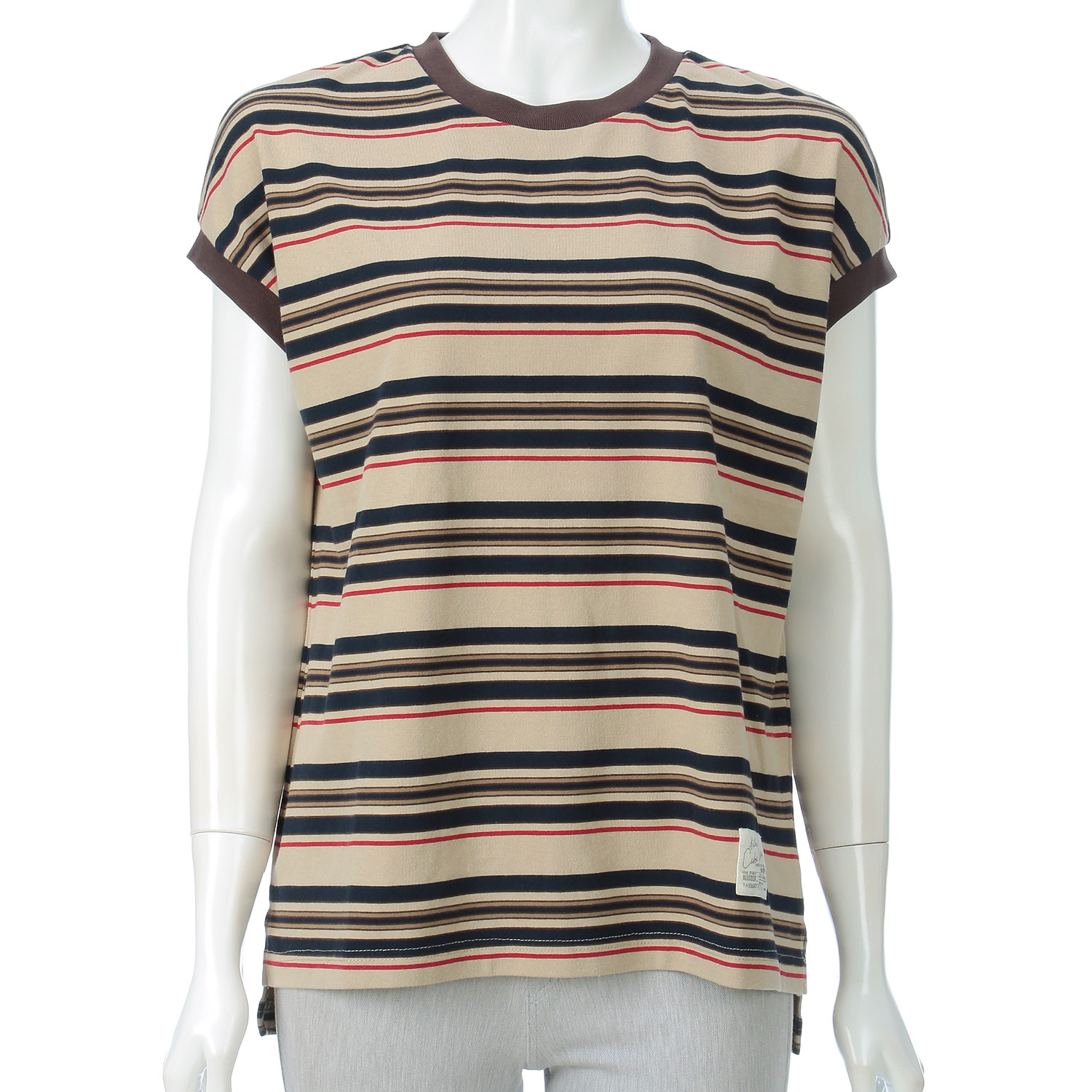 CUBE SUGAR レトロボーダー汗染み軽減ノースリーブプルオーバー - 画像7