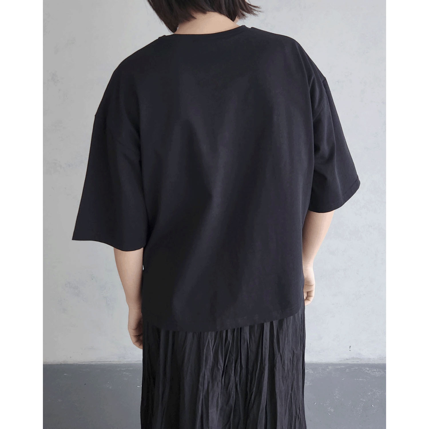 epidemique ワイド配色ロゴTシャツ - 画像11