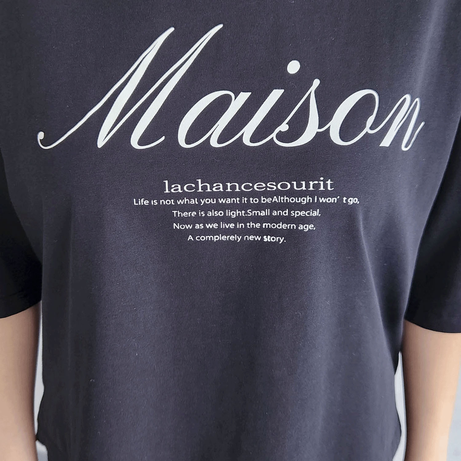 epidemique ワイド配色ロゴTシャツ - 画像12