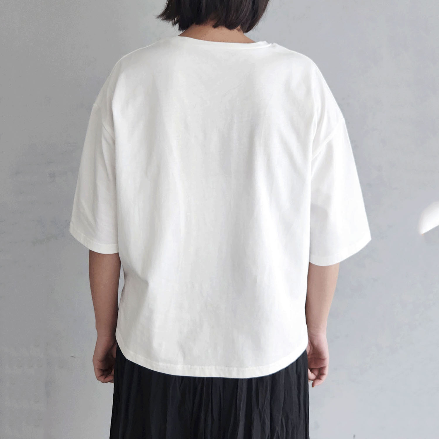 epidemique ワイド配色ロゴTシャツ - 画像4