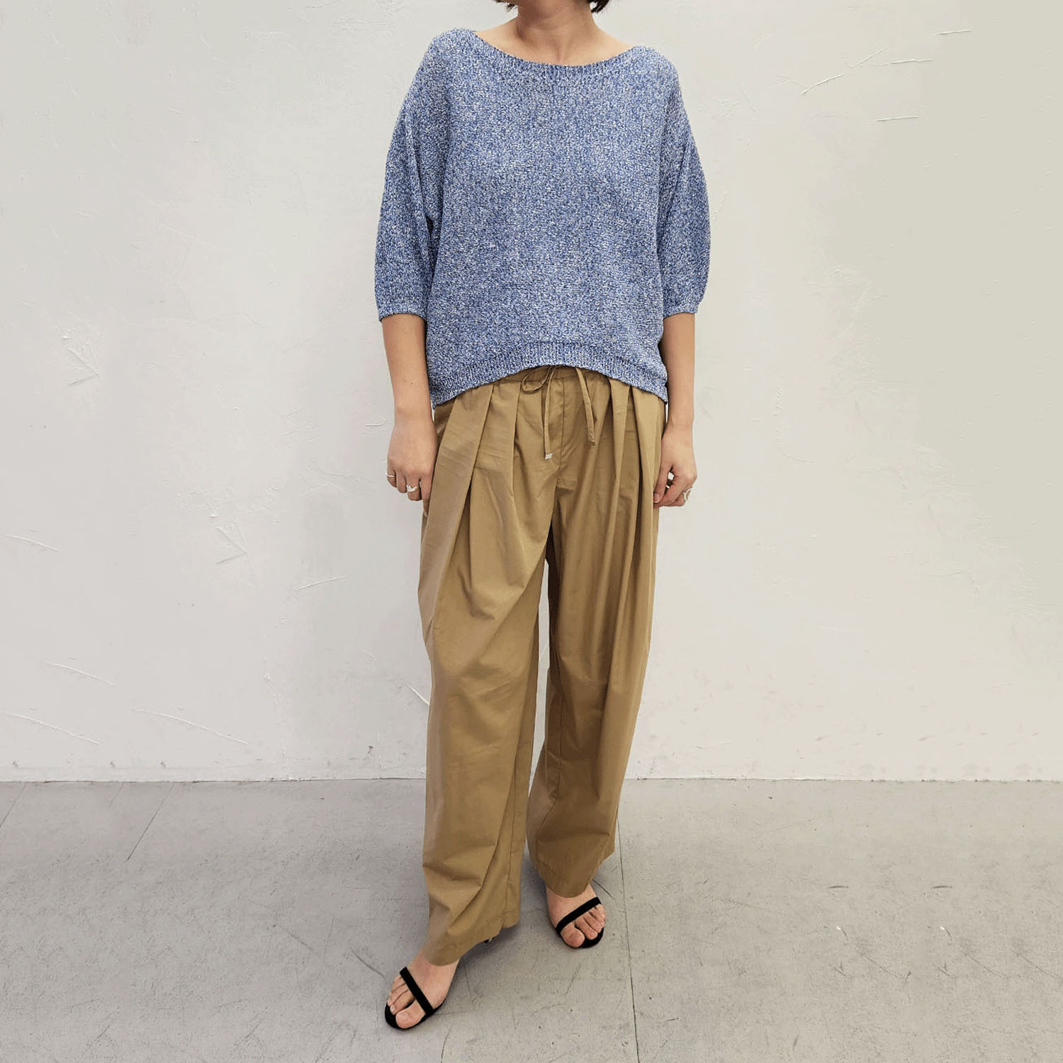 epidemique メランジ和紙ニット - 画像10