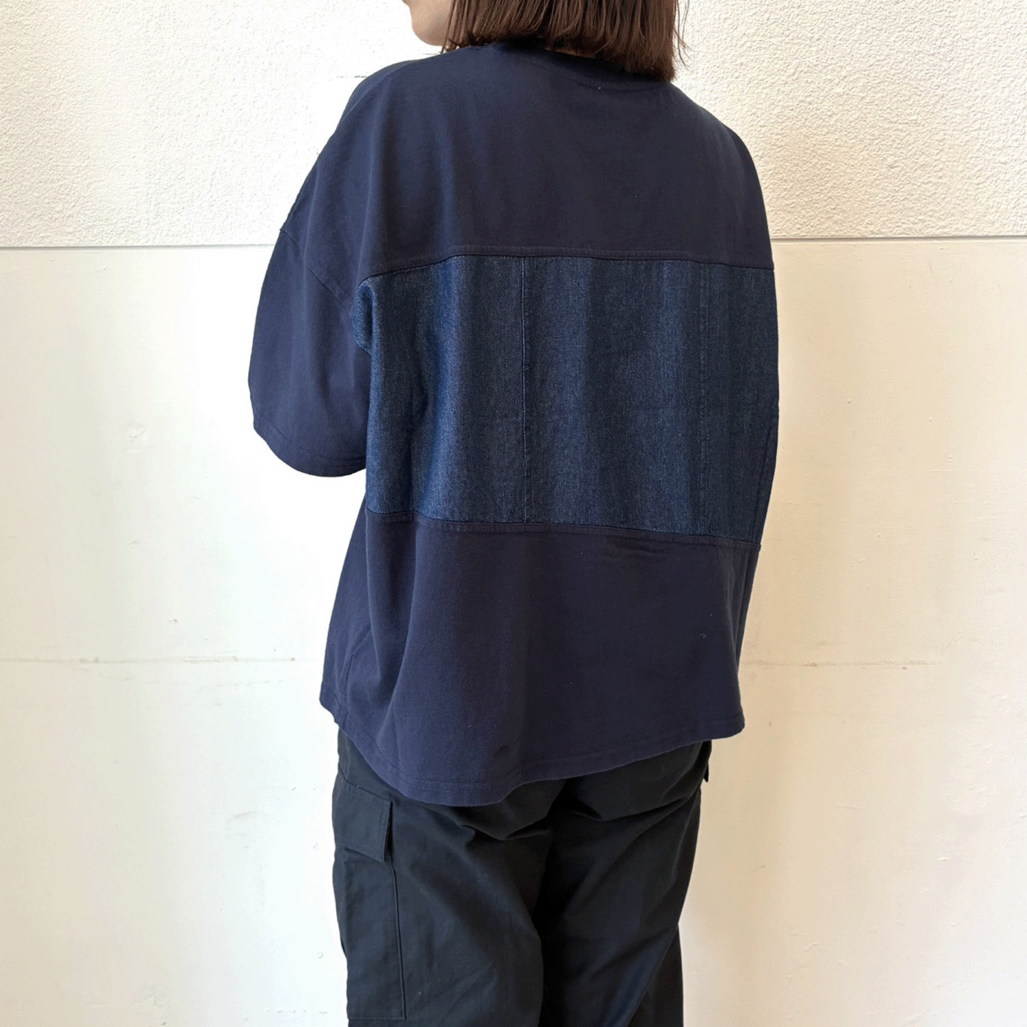 LUPILIEN デニムドッキングTシャツ - 画像2