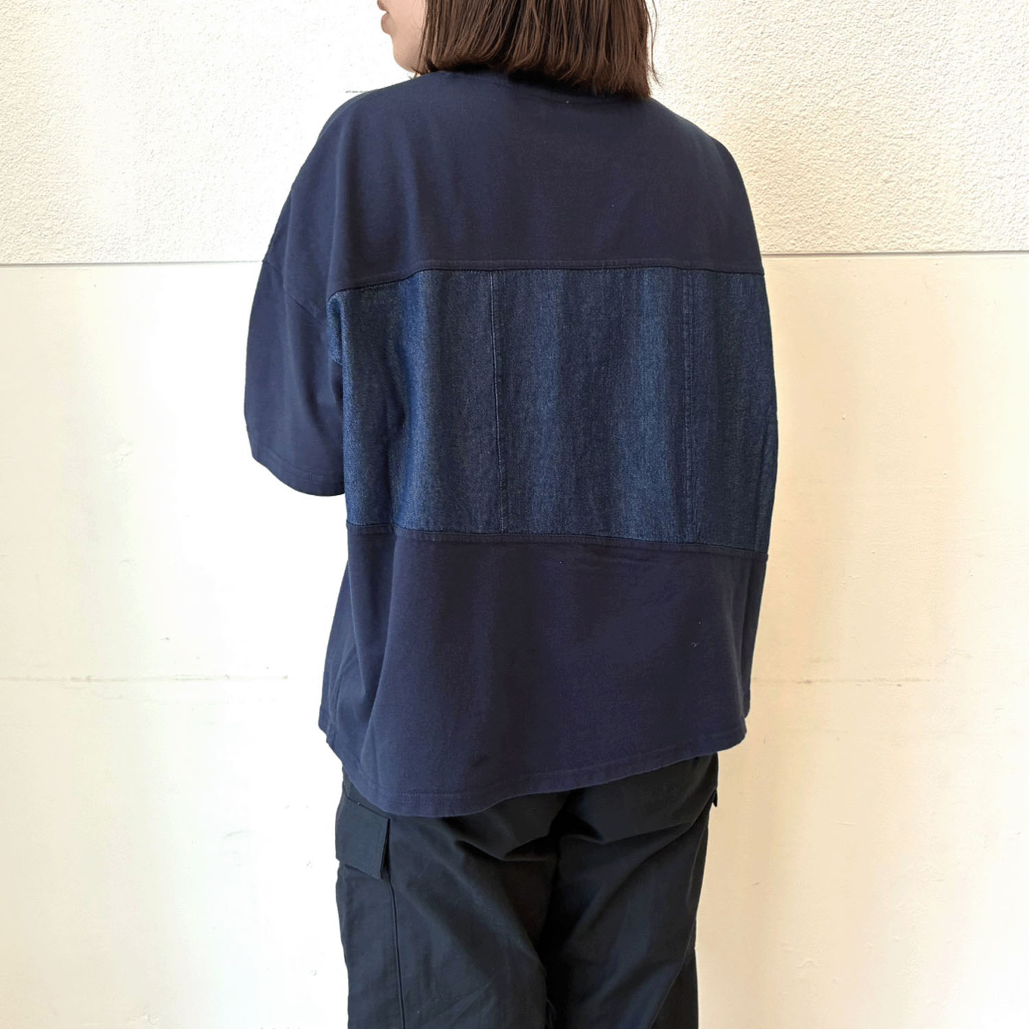 LUPILIEN デニムドッキングTシャツ - 画像8