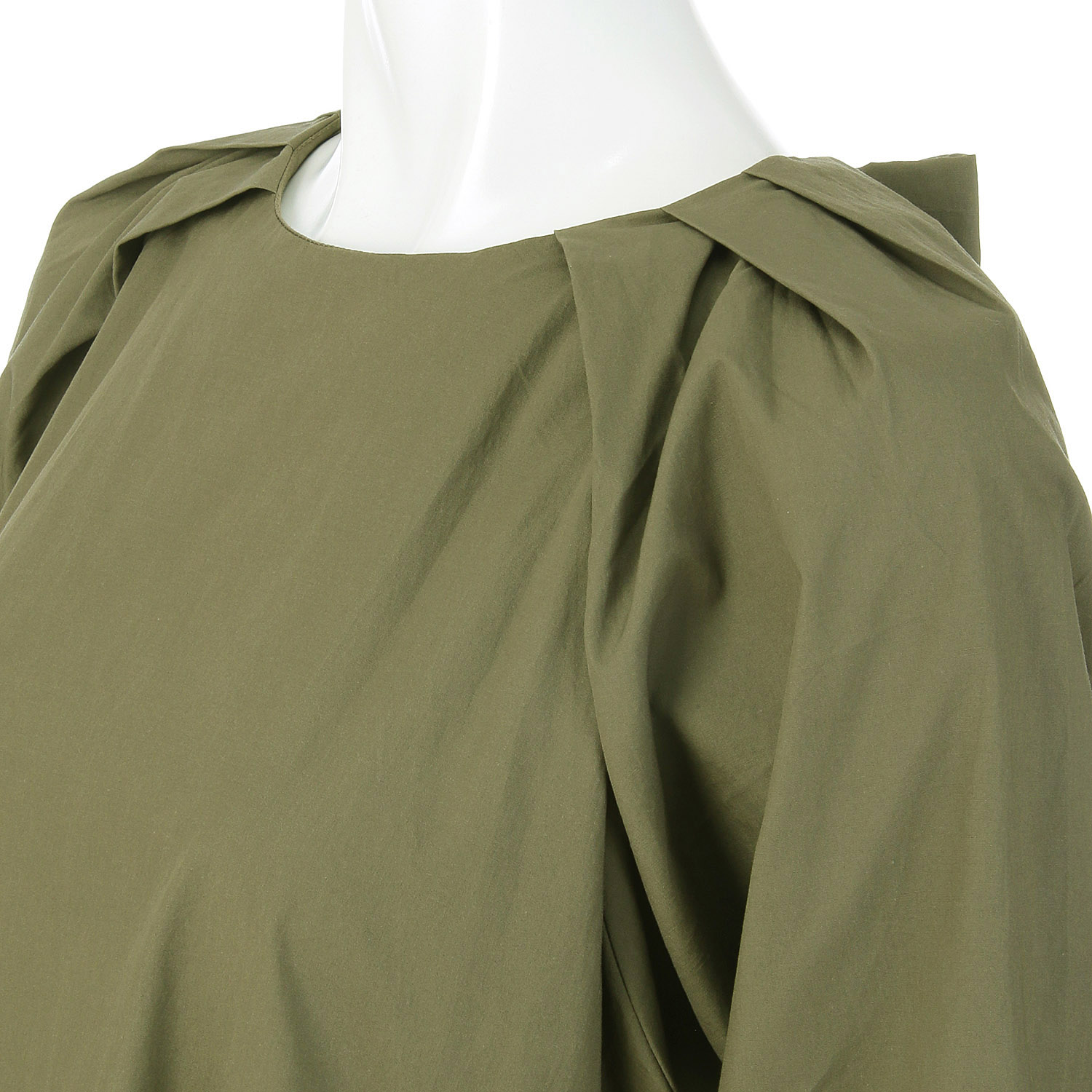 肩タックバックリボンAラインワンピース - 画像11