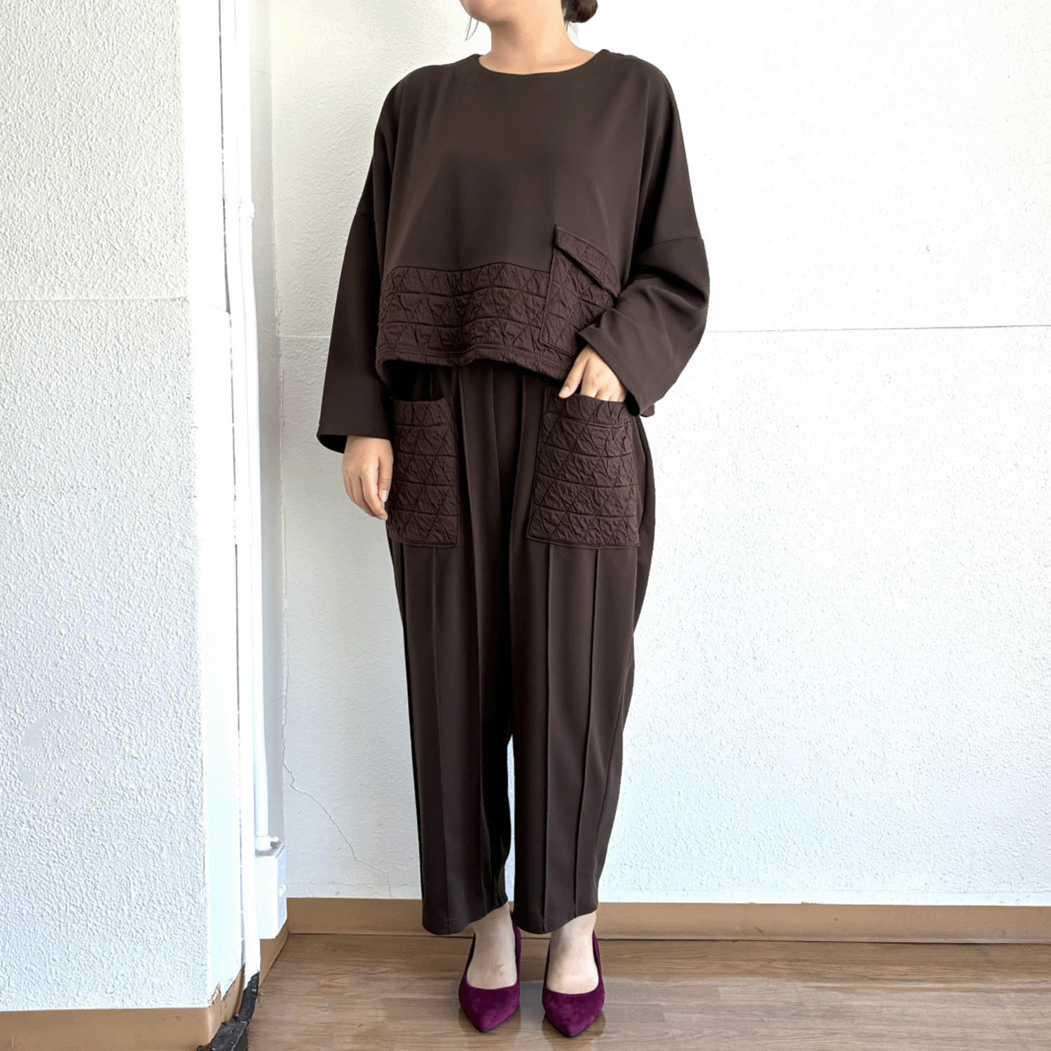 キルト切替BIGカットソー - 画像2