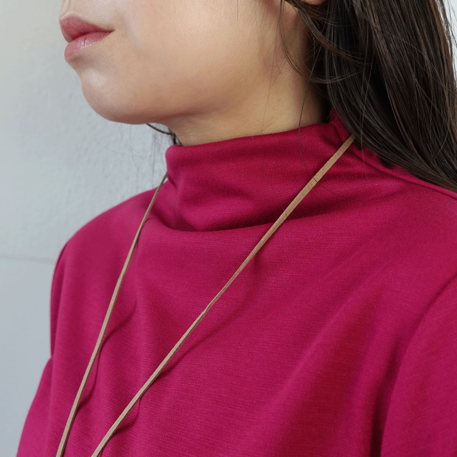 裾プリーツボトルネックチュニック - 画像13