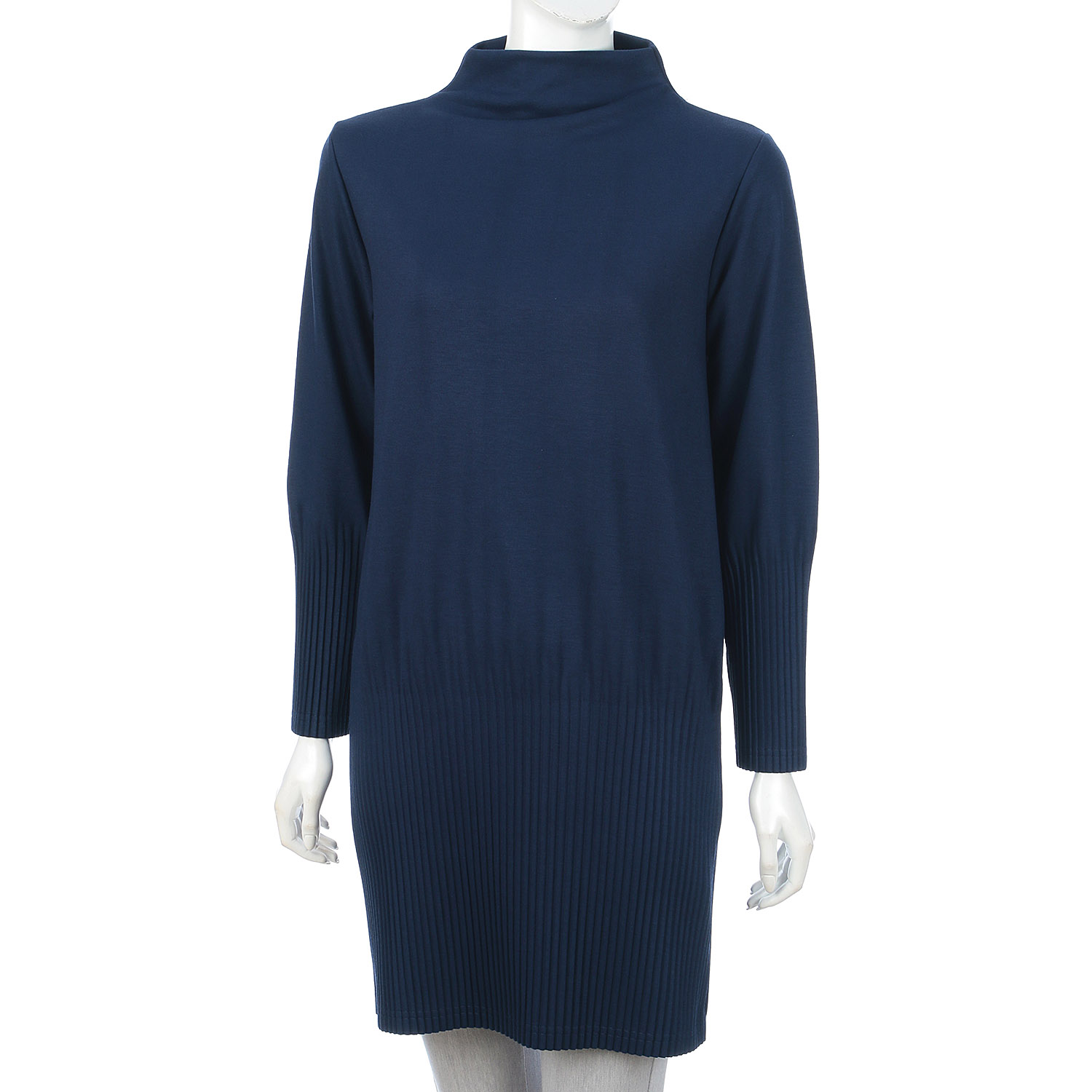 裾プリーツボトルネックチュニック - 画像20