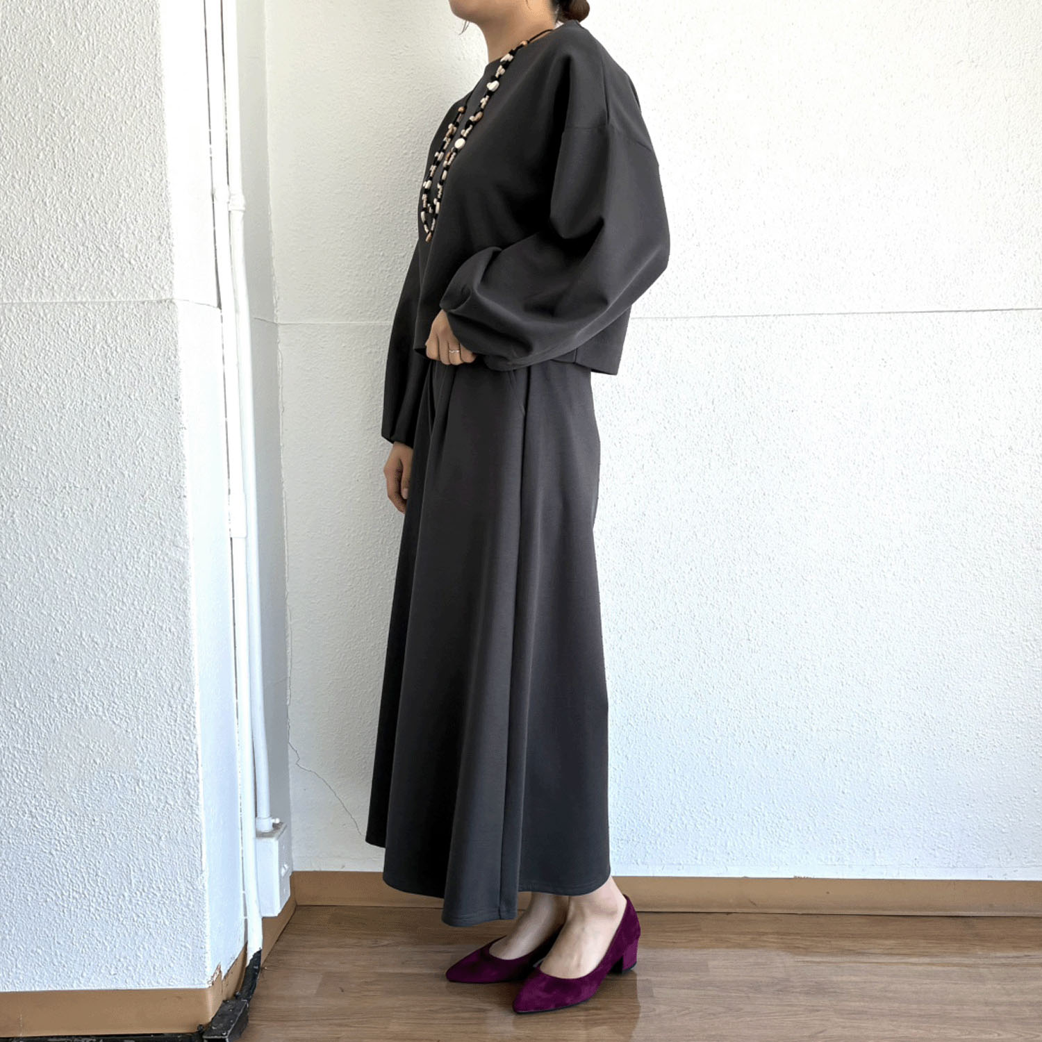 パフ袖ショート丈プルオーバー - 画像3