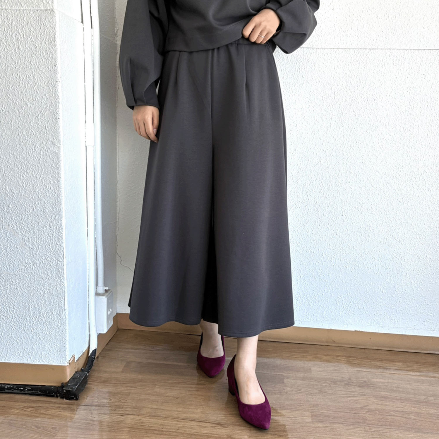 総ゴムフレアーパンツ - 画像4