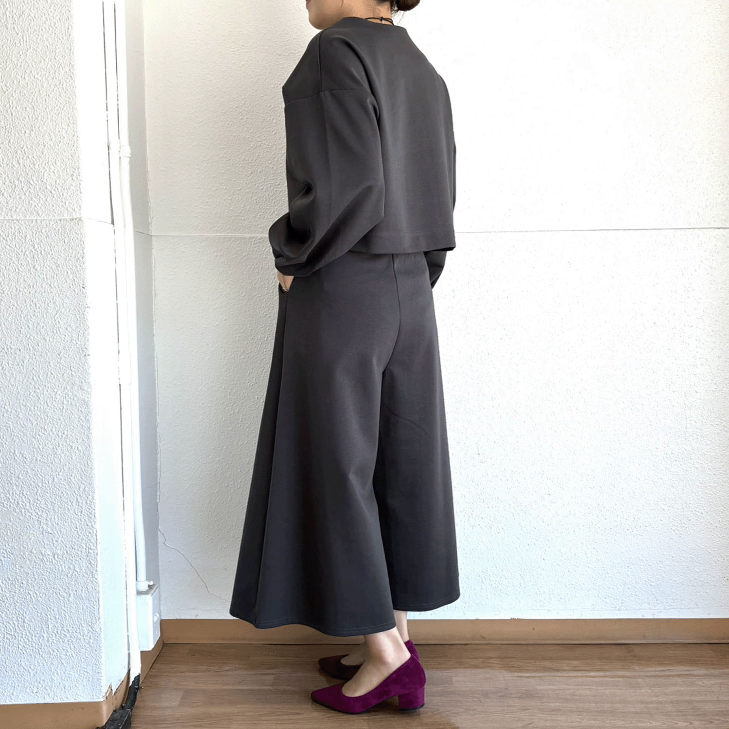 総ゴムフレアーパンツ - 画像7