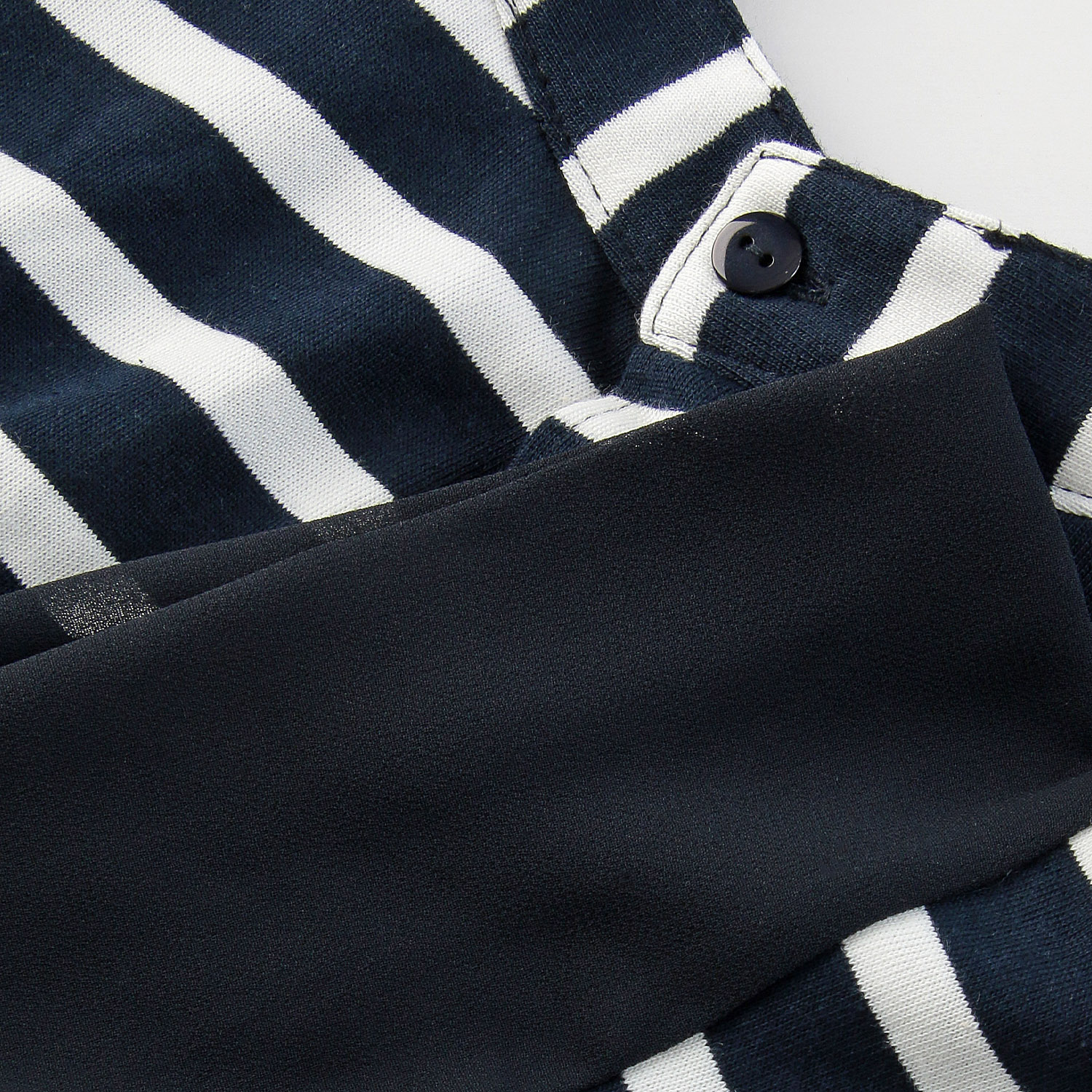 袖シフォン切替ボーダーTシャツ - 画像6