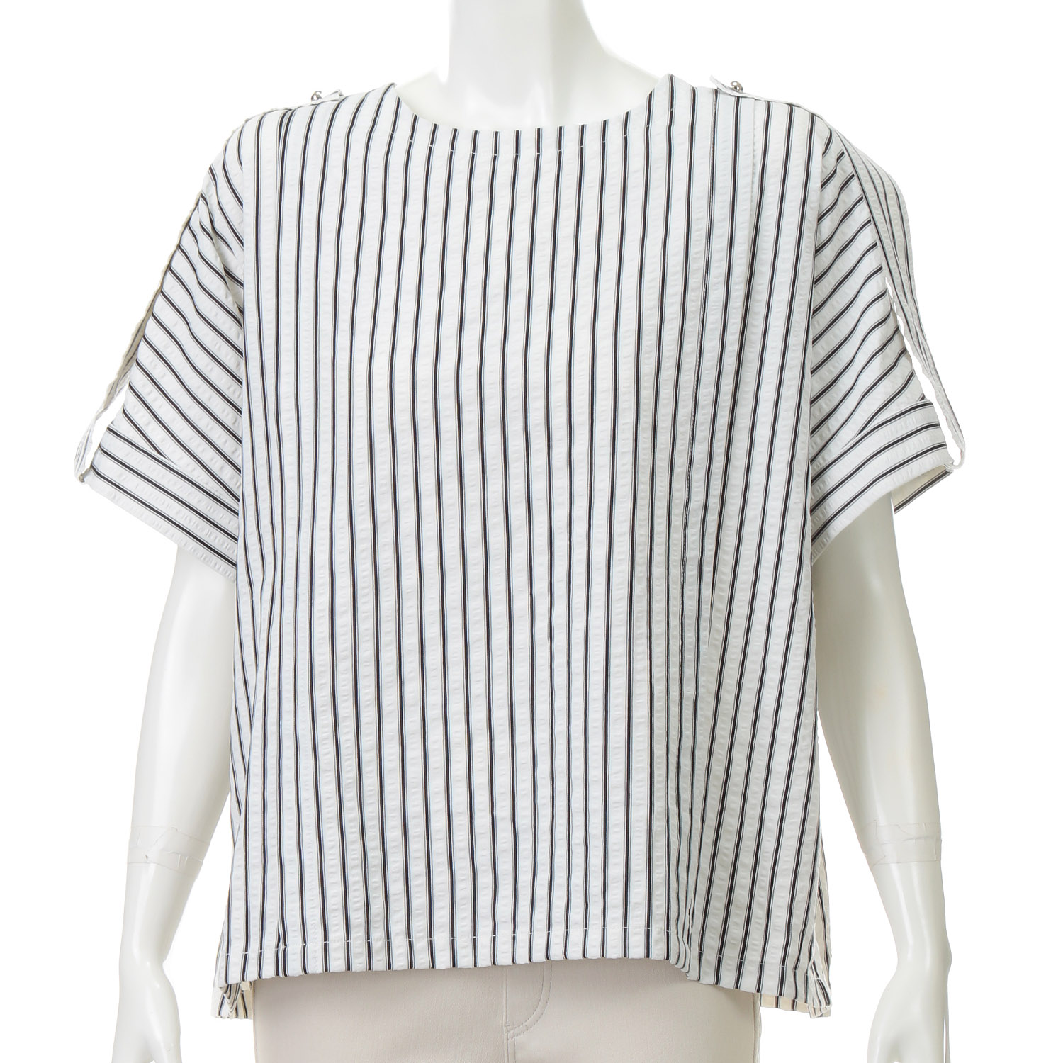 塩縮ストライププルオーバー