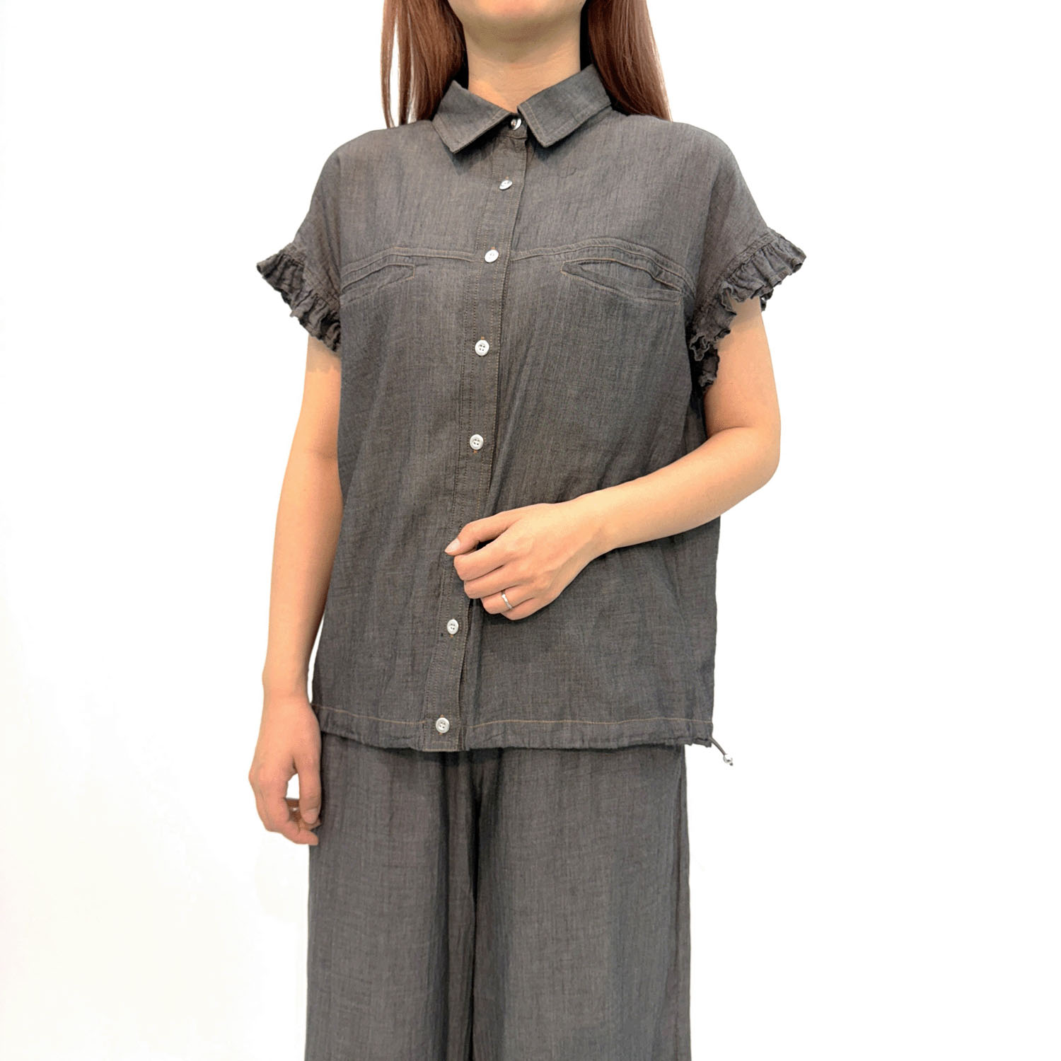 フレンチ袖ブラウスブルゾン