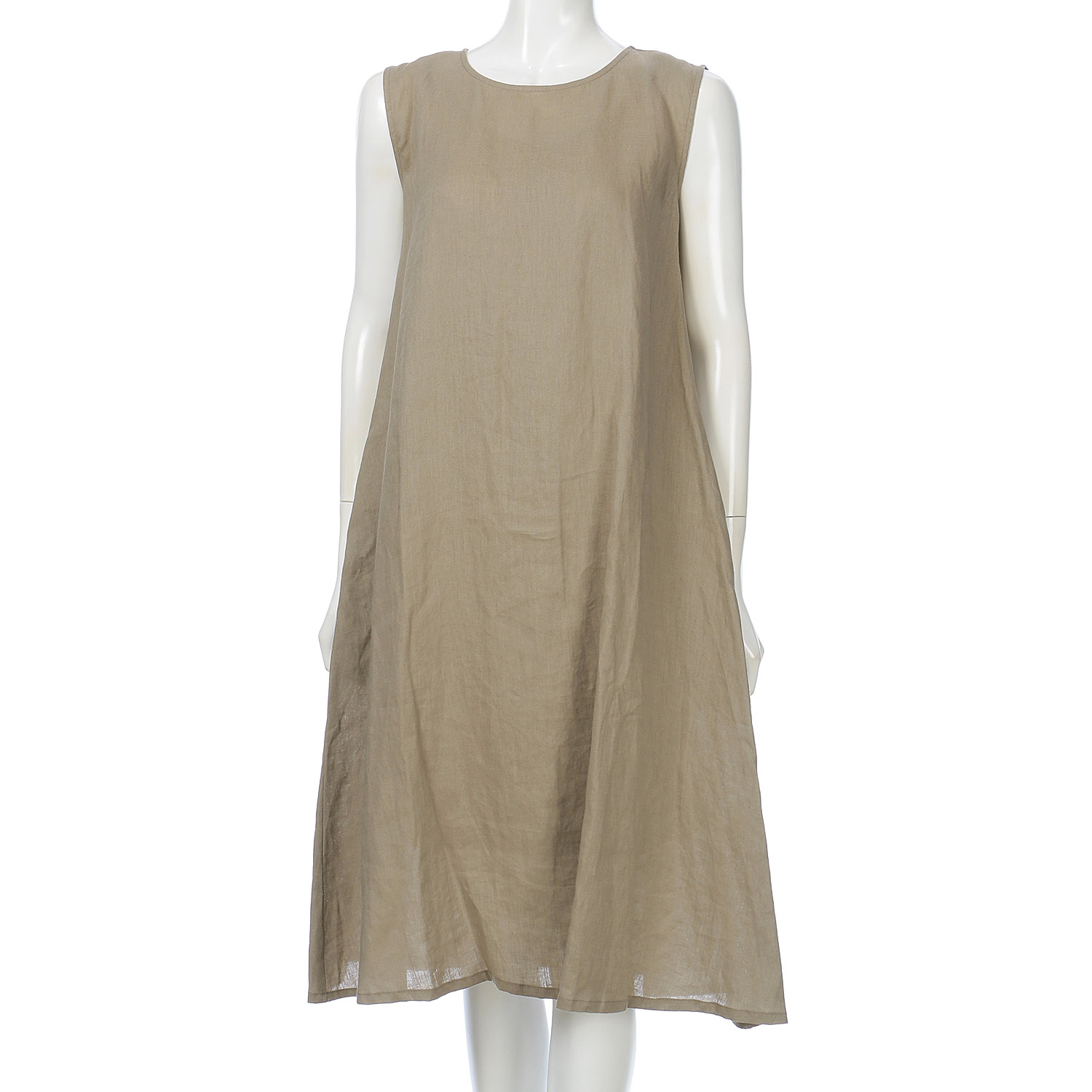 麻ノースリーブワンピース - 画像3