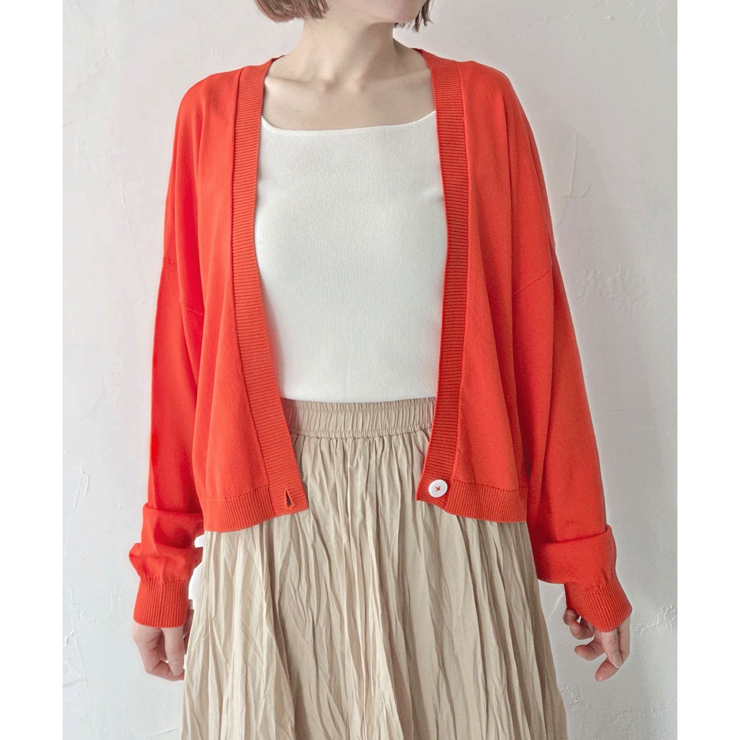 epidemique ワンボタンニットカーディガン - 画像4