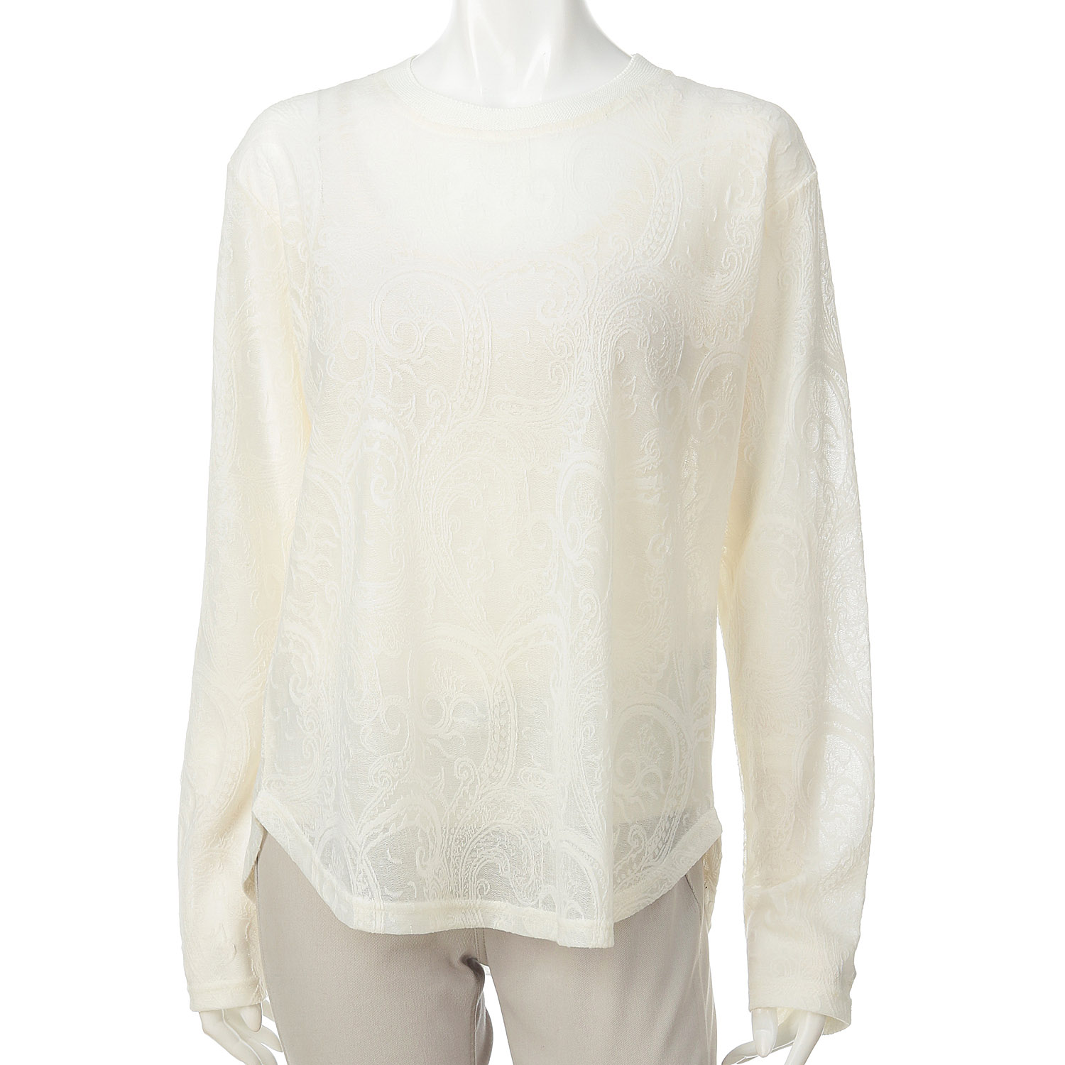 ペイズリージャカードブラウス - 画像1