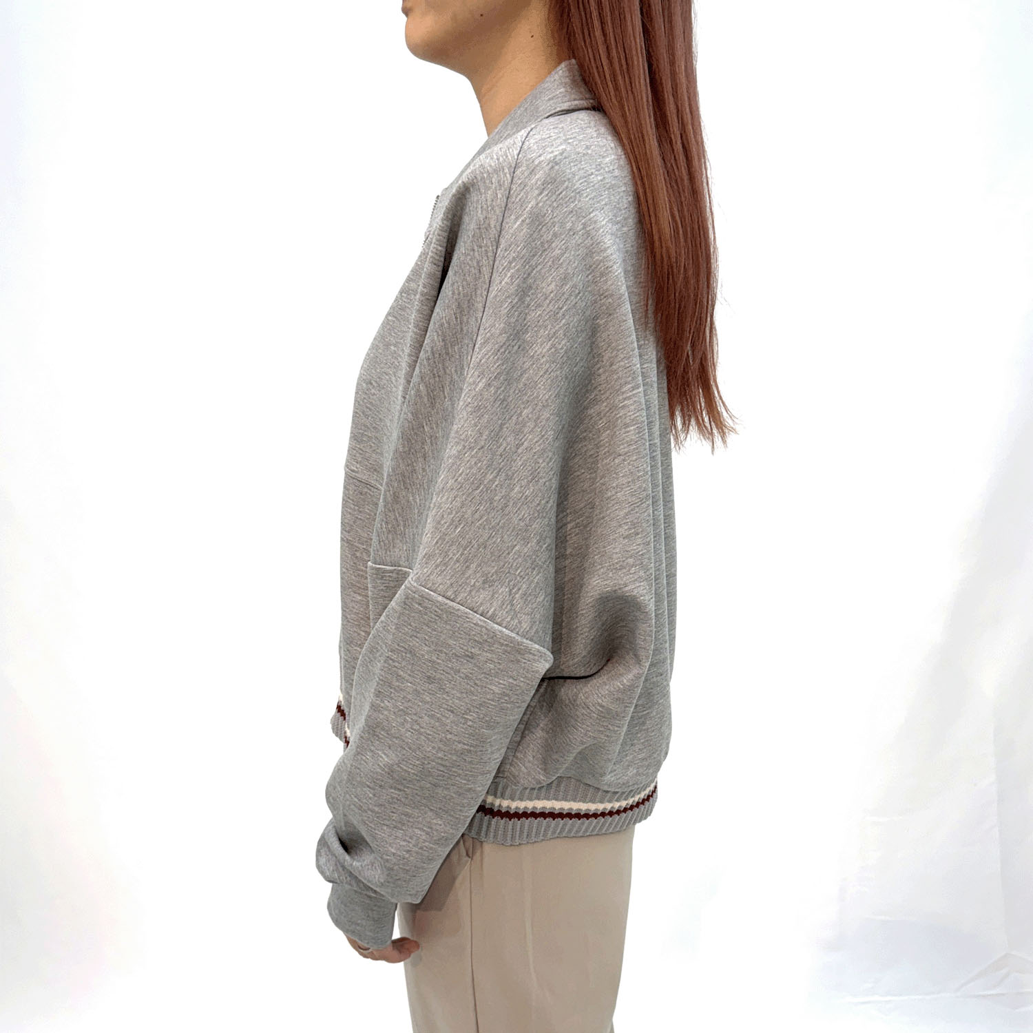 襟付きカットソージャケット - 画像2