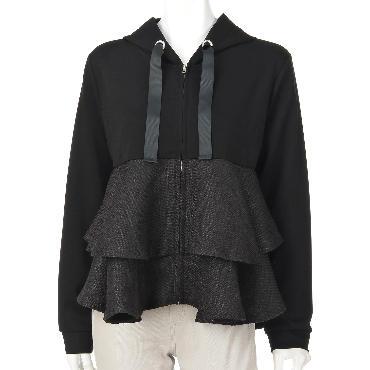 ツイード切替えジャケット - 画像2