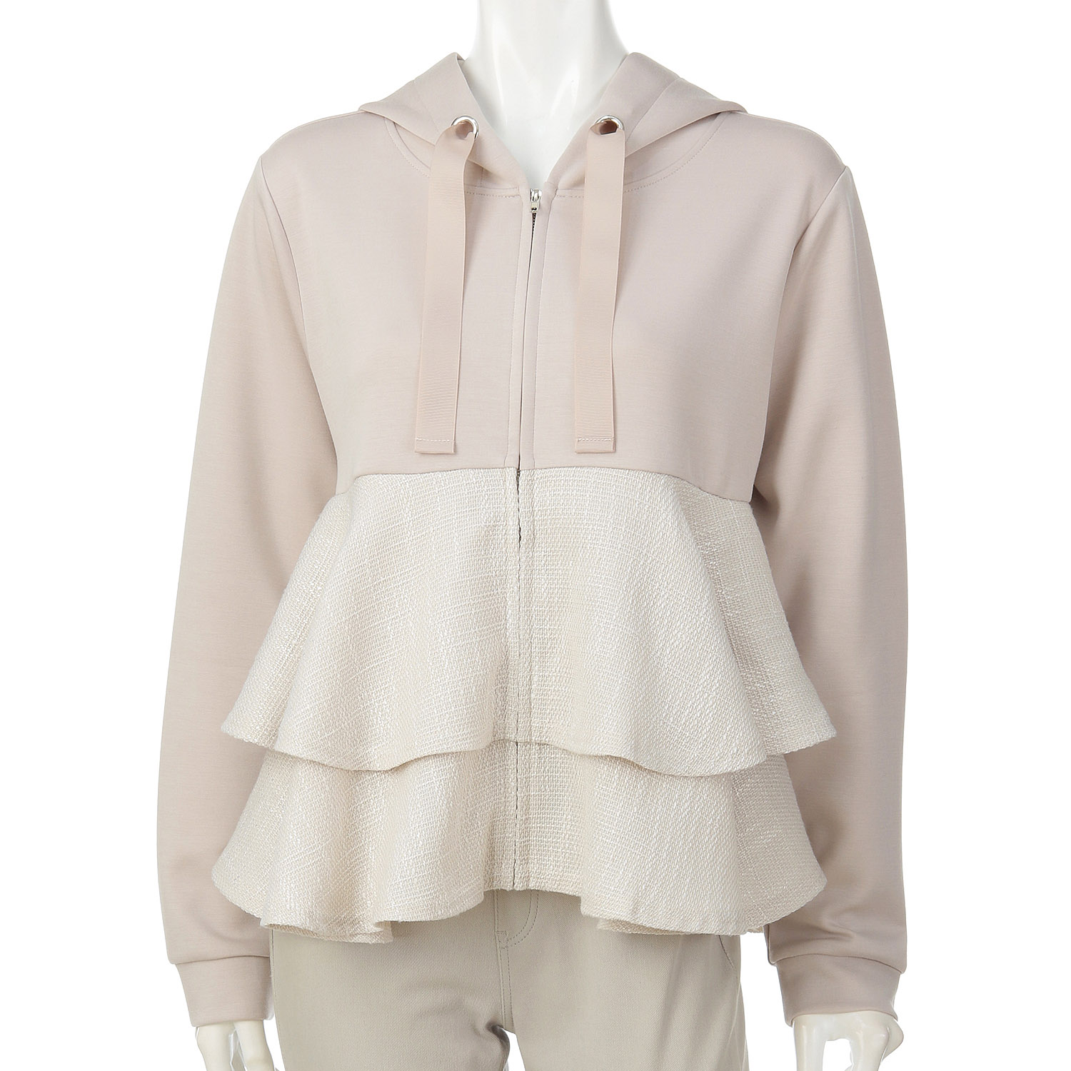 ツイード切替えジャケット