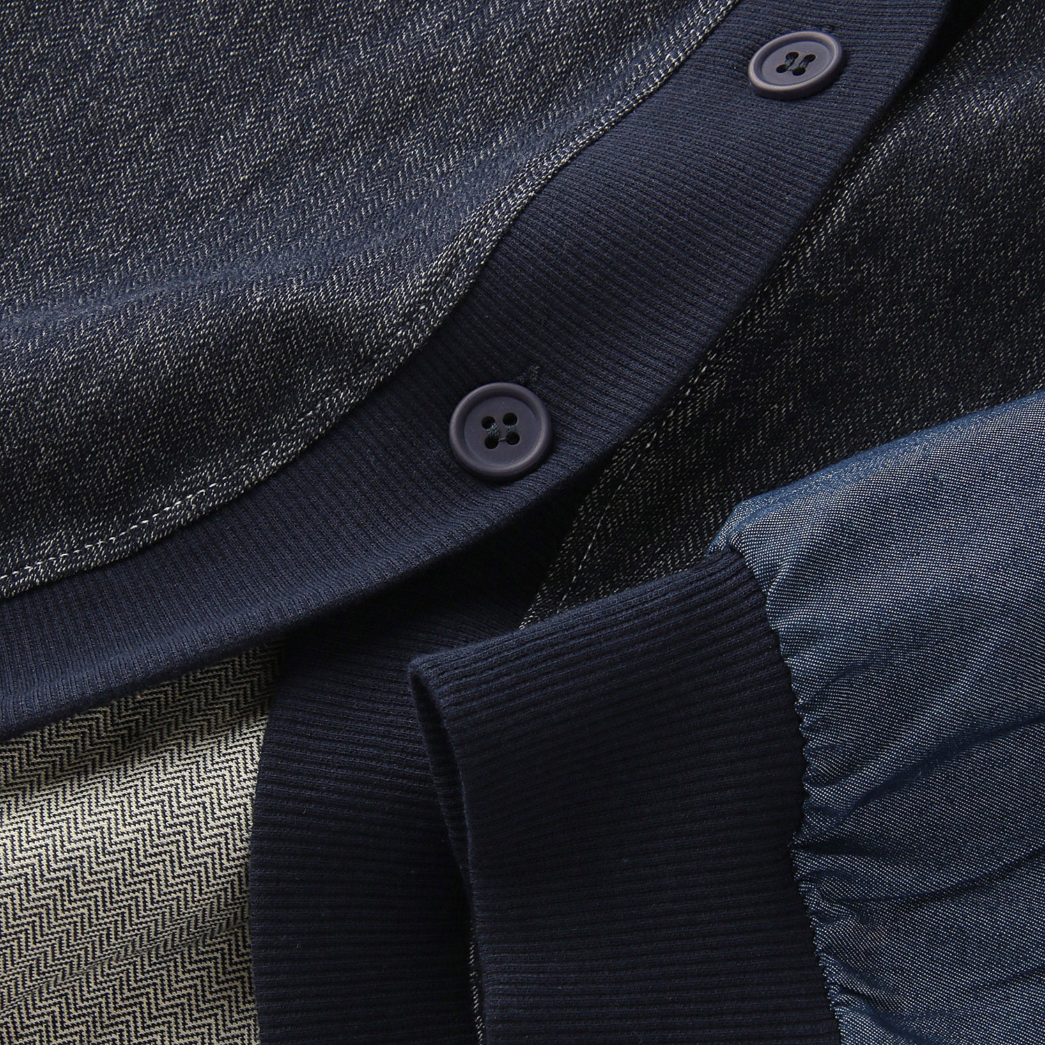 LUPIRIEN ヘリンボーン裏毛ドルマンカーディガン - 画像6