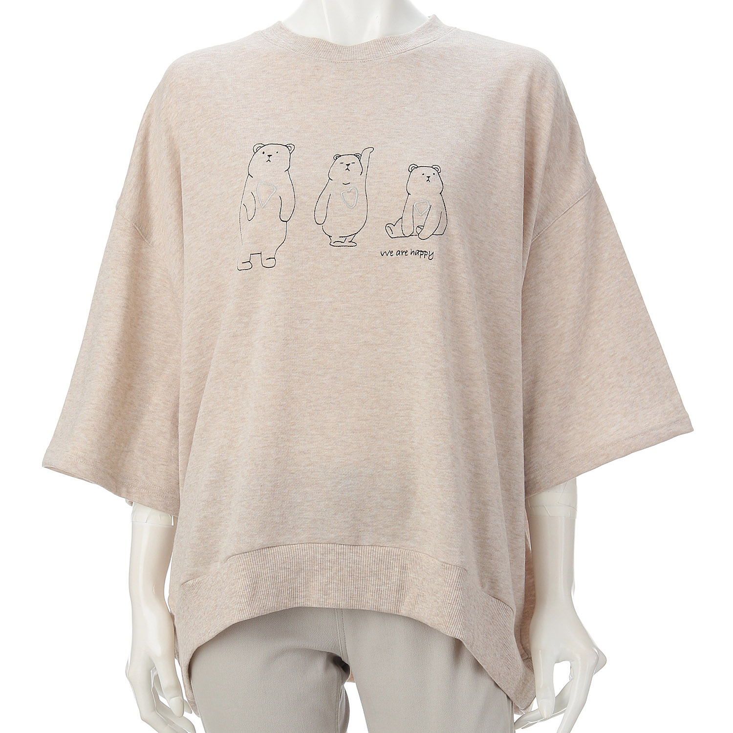 LUPILIEN ミニ裏毛しろくま刺繍プルオーバー - 画像2