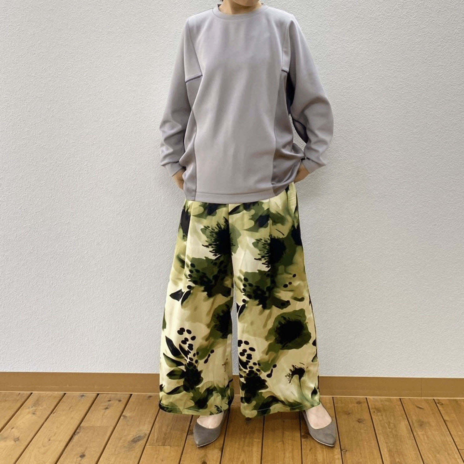 ドルマン切替カットソー