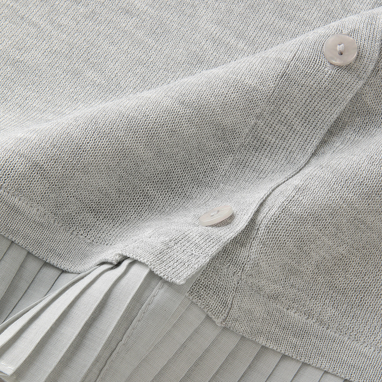 プリーツシフォン切替カーディガン - 画像5