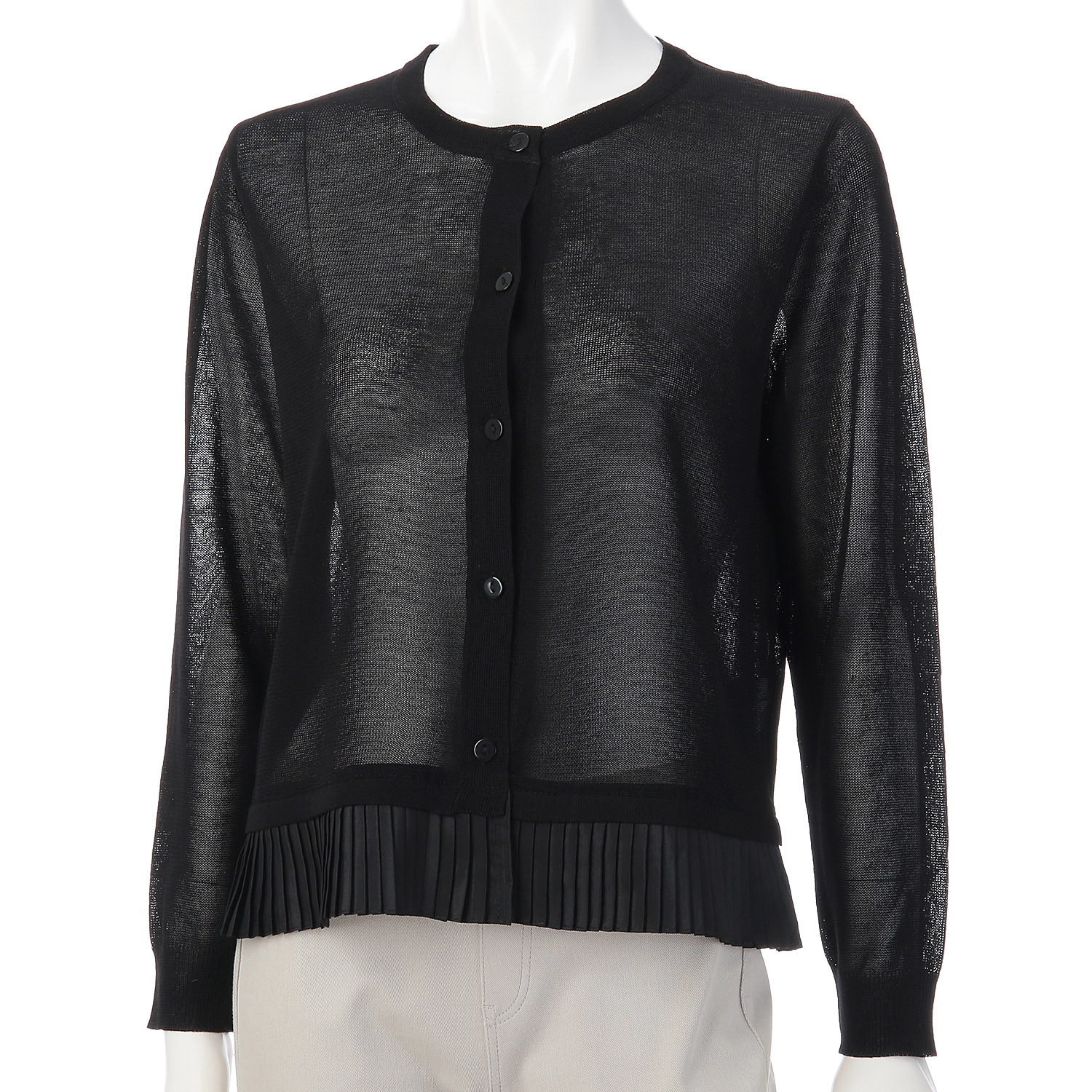 プリーツシフォン切替カーディガン - 画像6