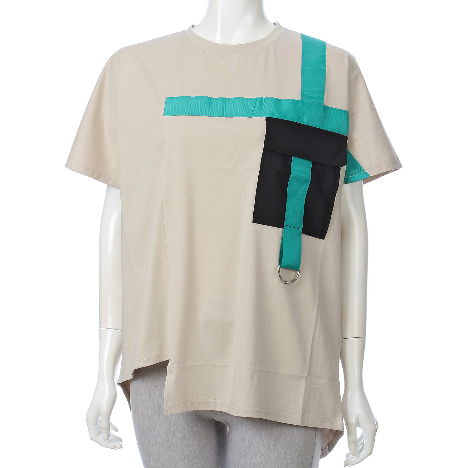 グログランテープ使いTシャツ - 画像7