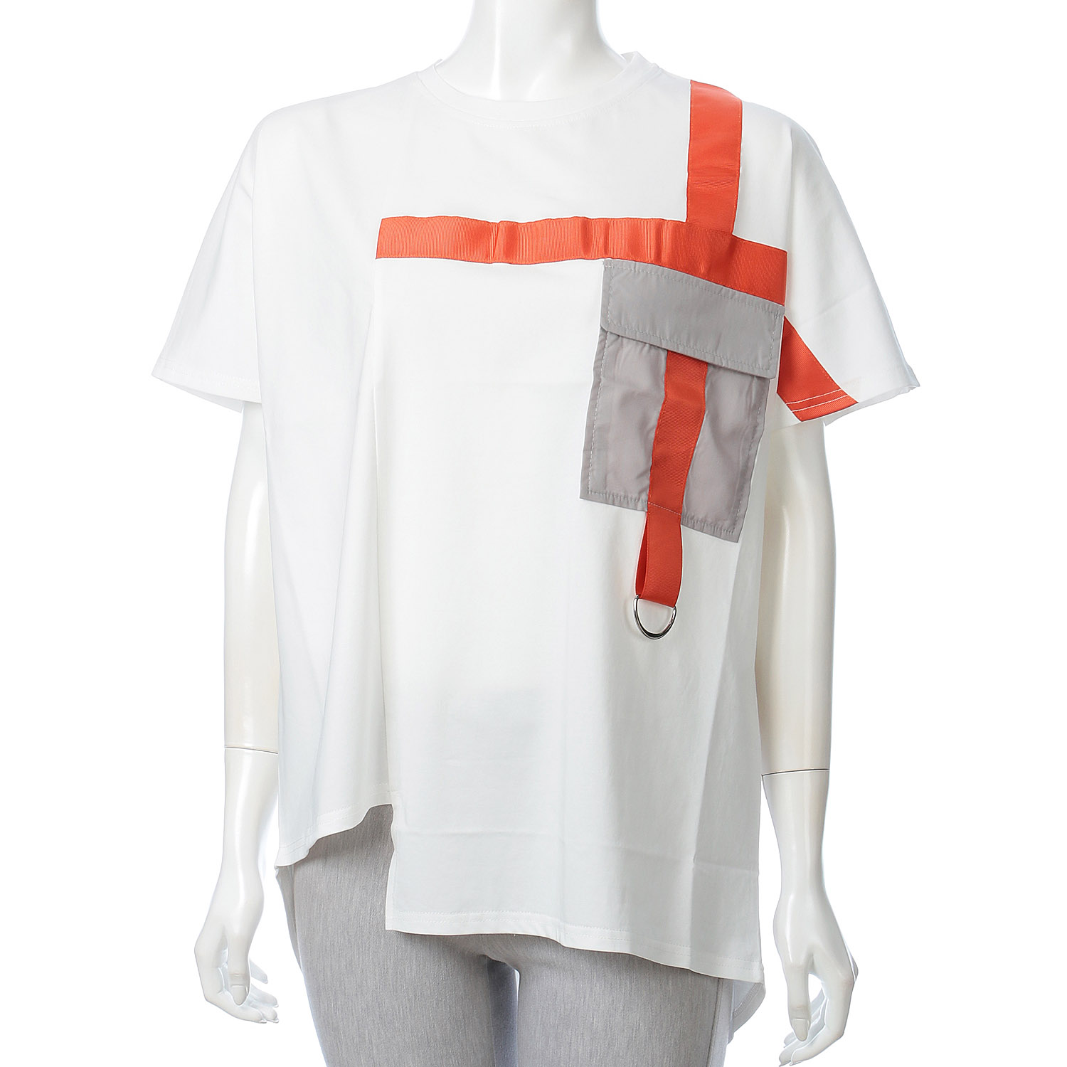 グログランテープ使いTシャツ