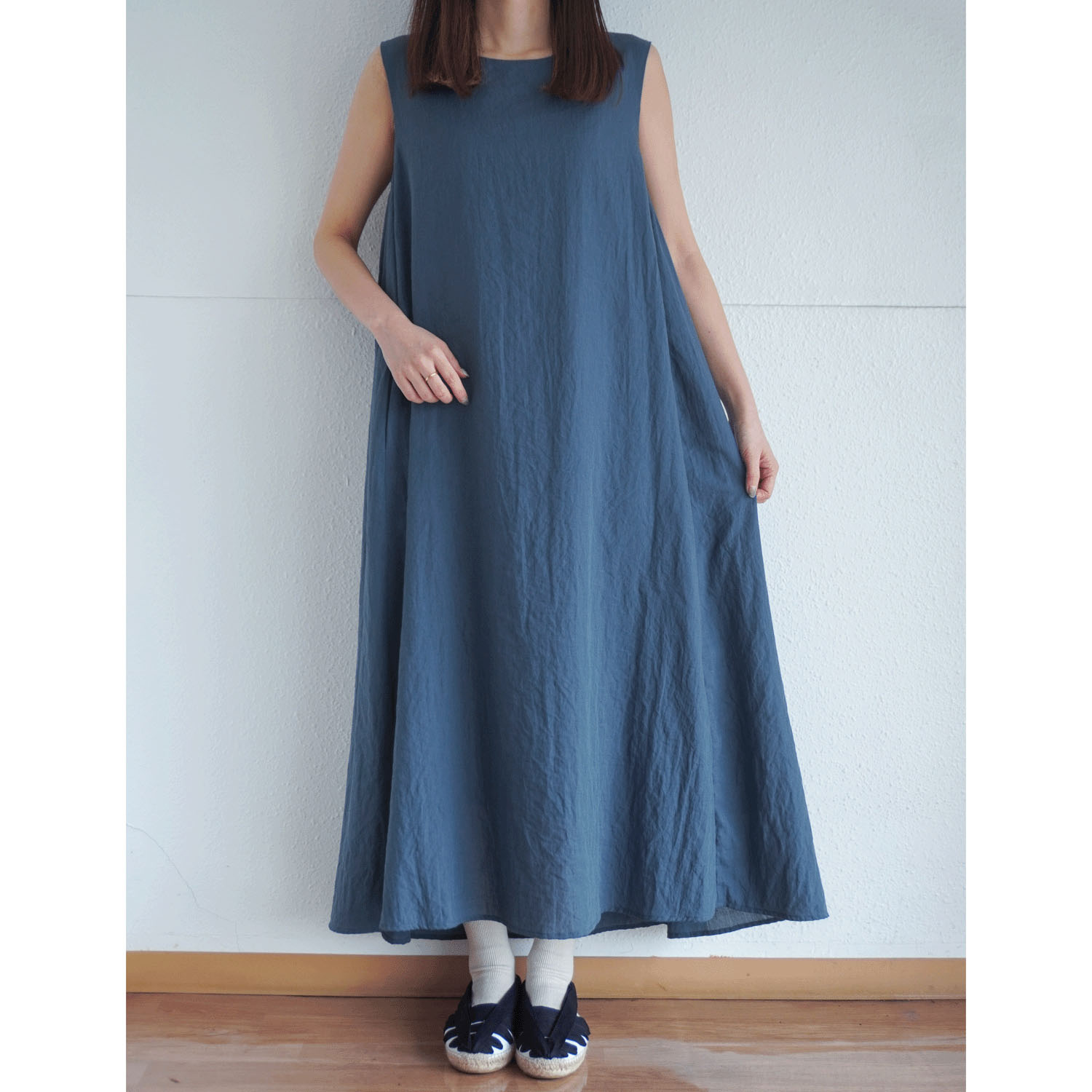 サイドギャザーワンピース