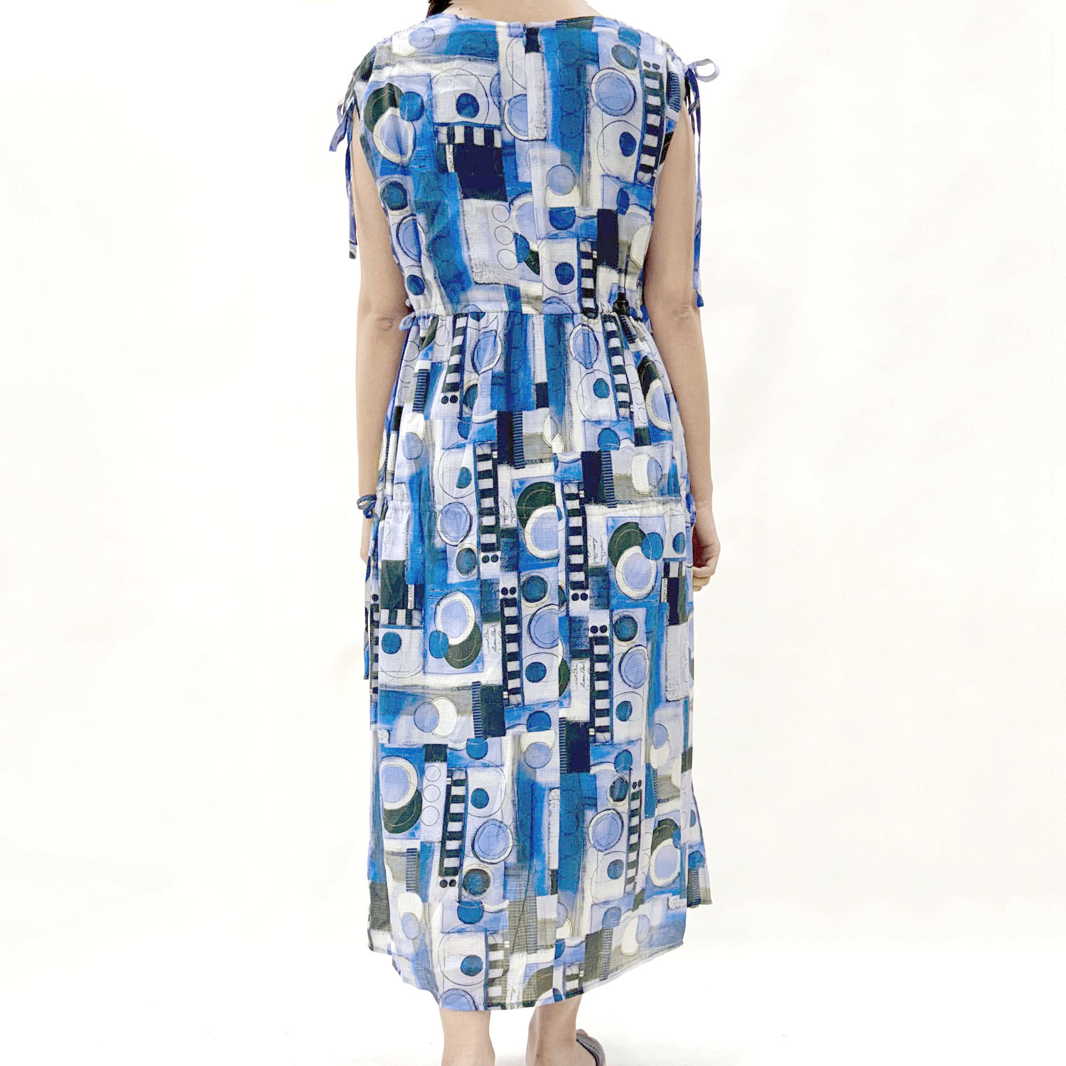 リボンギャザープリントワンピース - 画像12