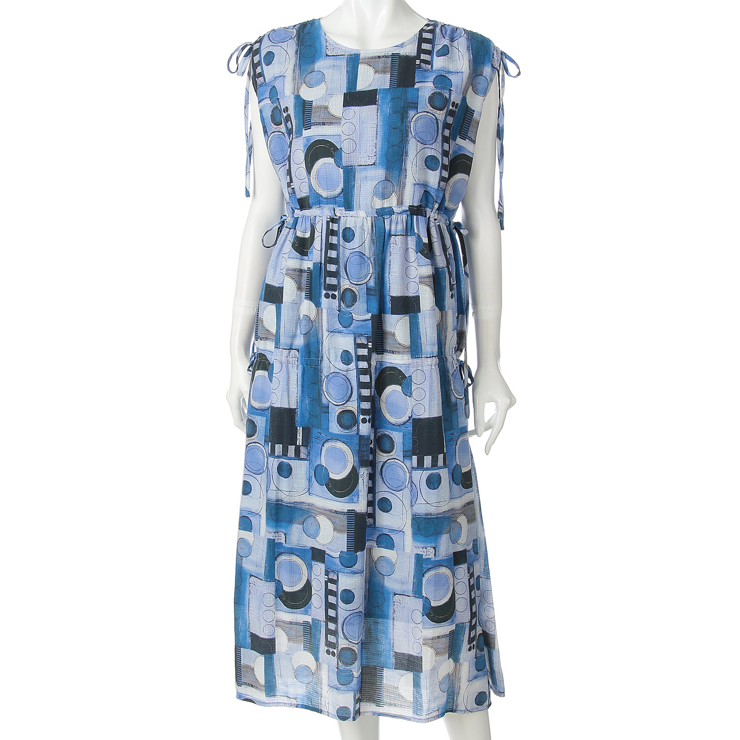 リボンギャザープリントワンピース - 画像8