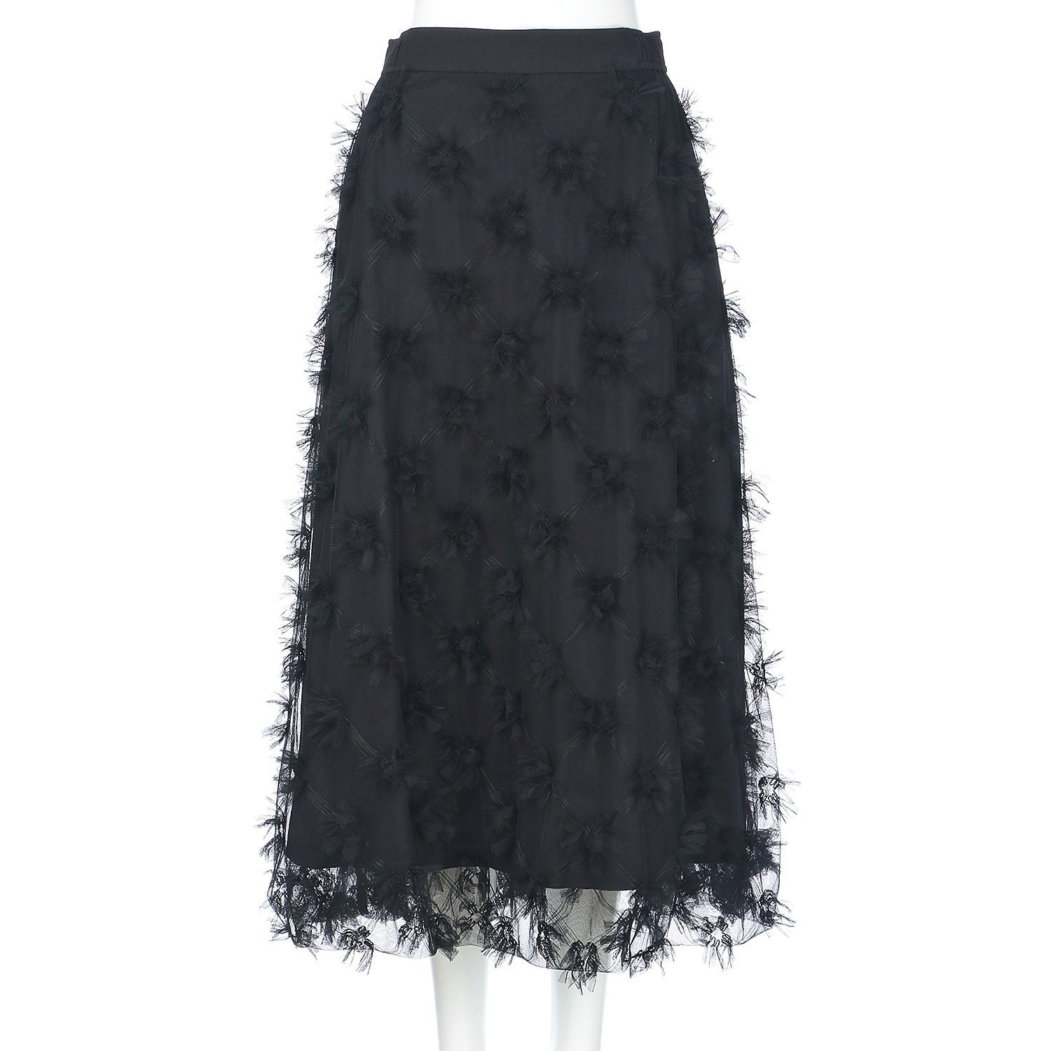 チュール刺繍レーススカート - 画像3