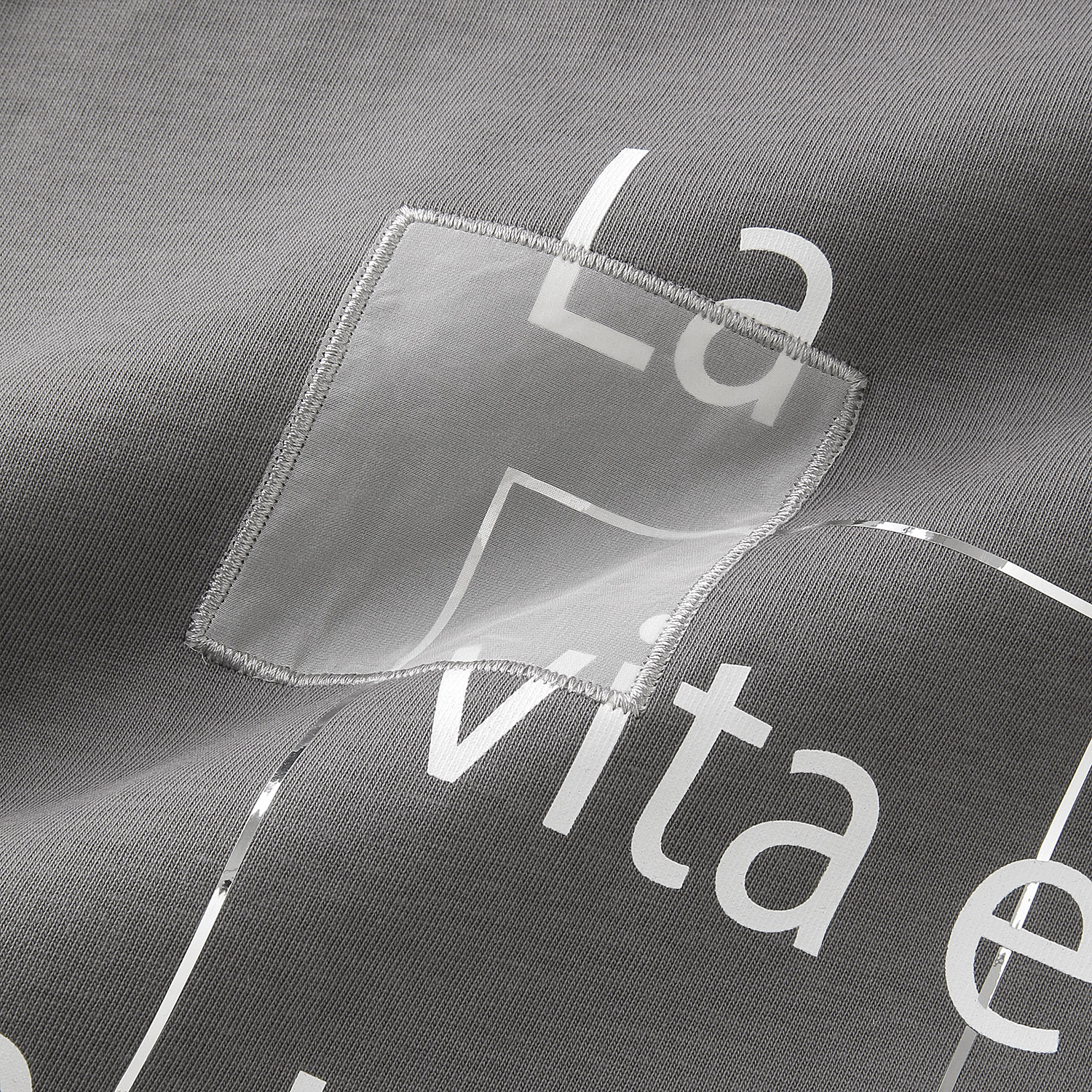 epidemique ロゴ箔プリントロングTシャツ - 画像9