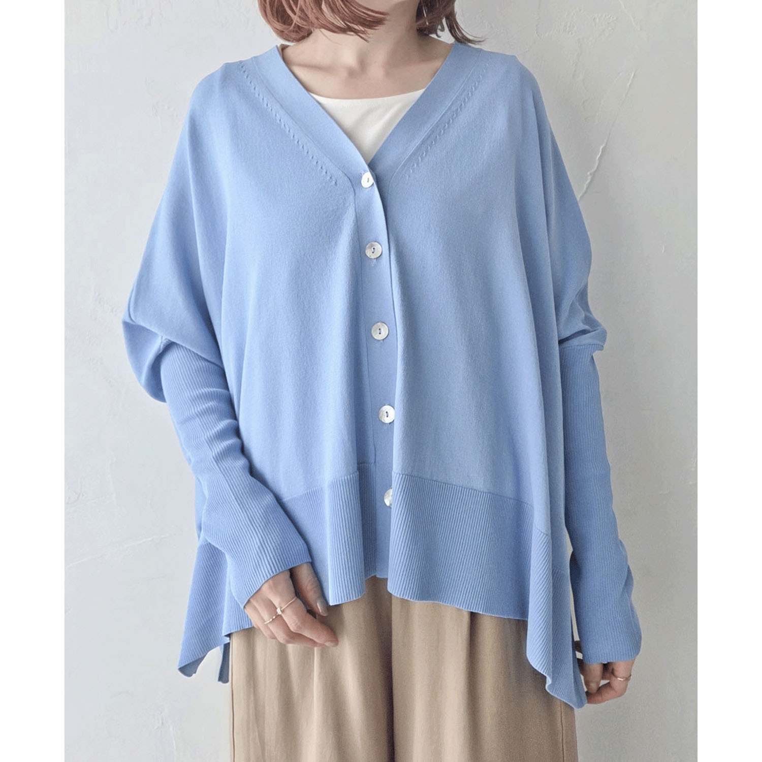 epidemique Vネックワイドカーディガン