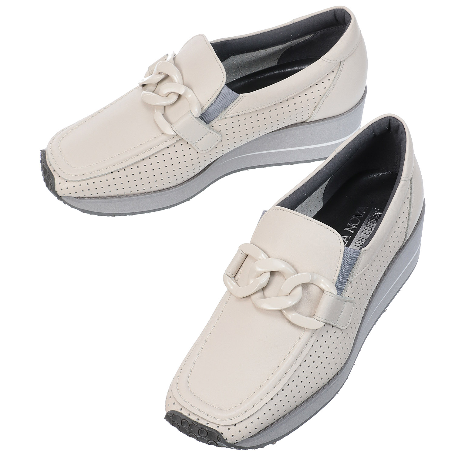 VITA NOVA 飾り付きスリッポンシューズ6975 - 画像2