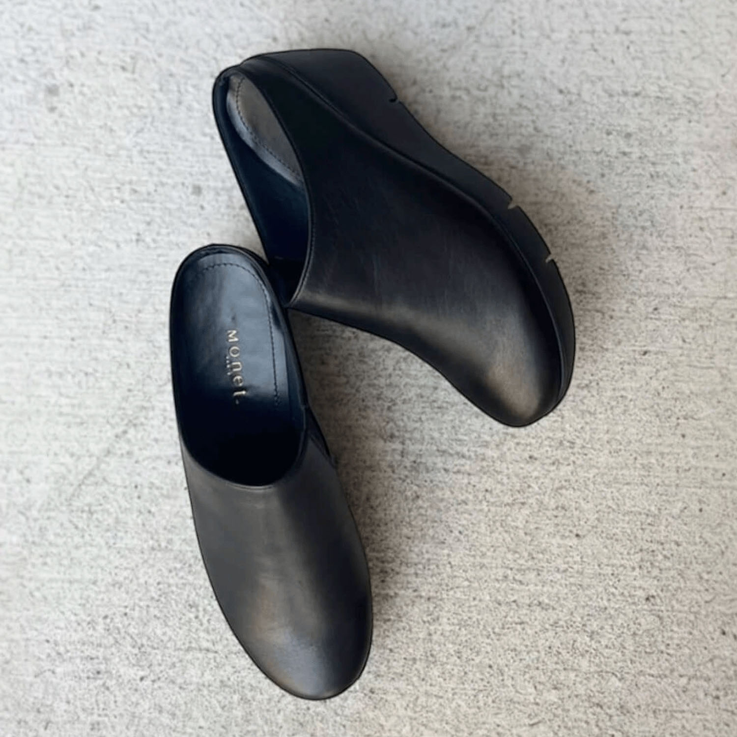 Monet 厚底ソフトレザーサボ88904 - 画像3