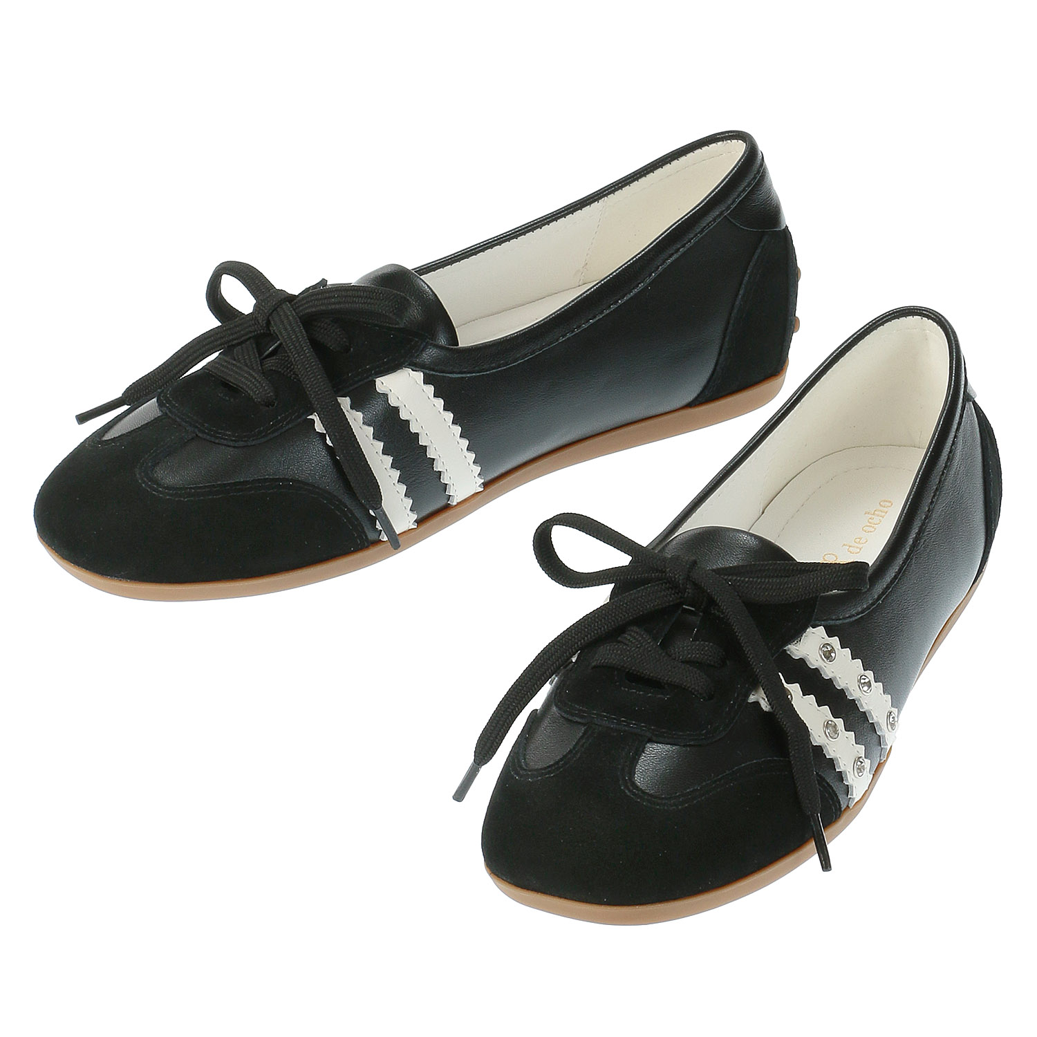 de ocho A de ocho 浅グリスニーカー52－959－18 - 画像2