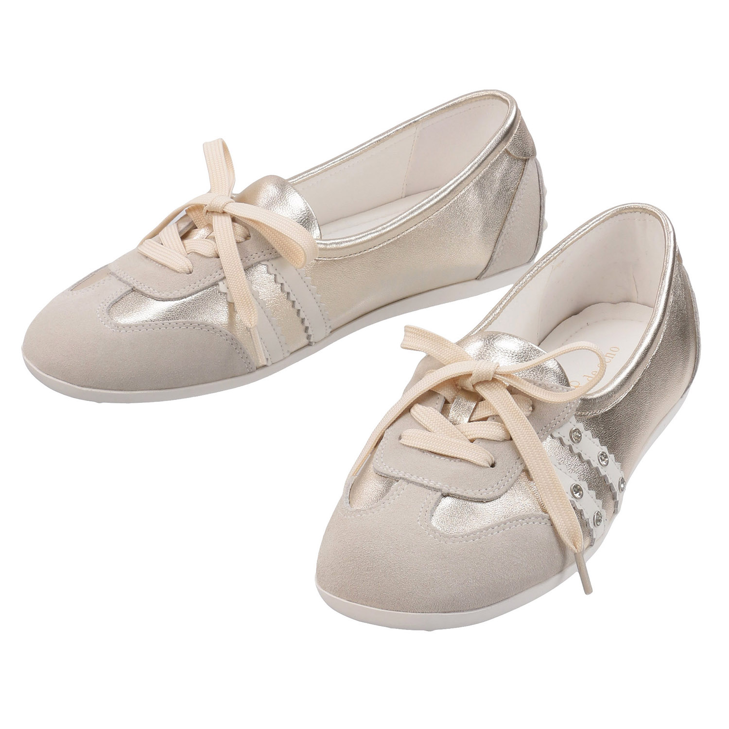 de ocho A de ocho 浅グリスニーカー52－959－18 - 画像1