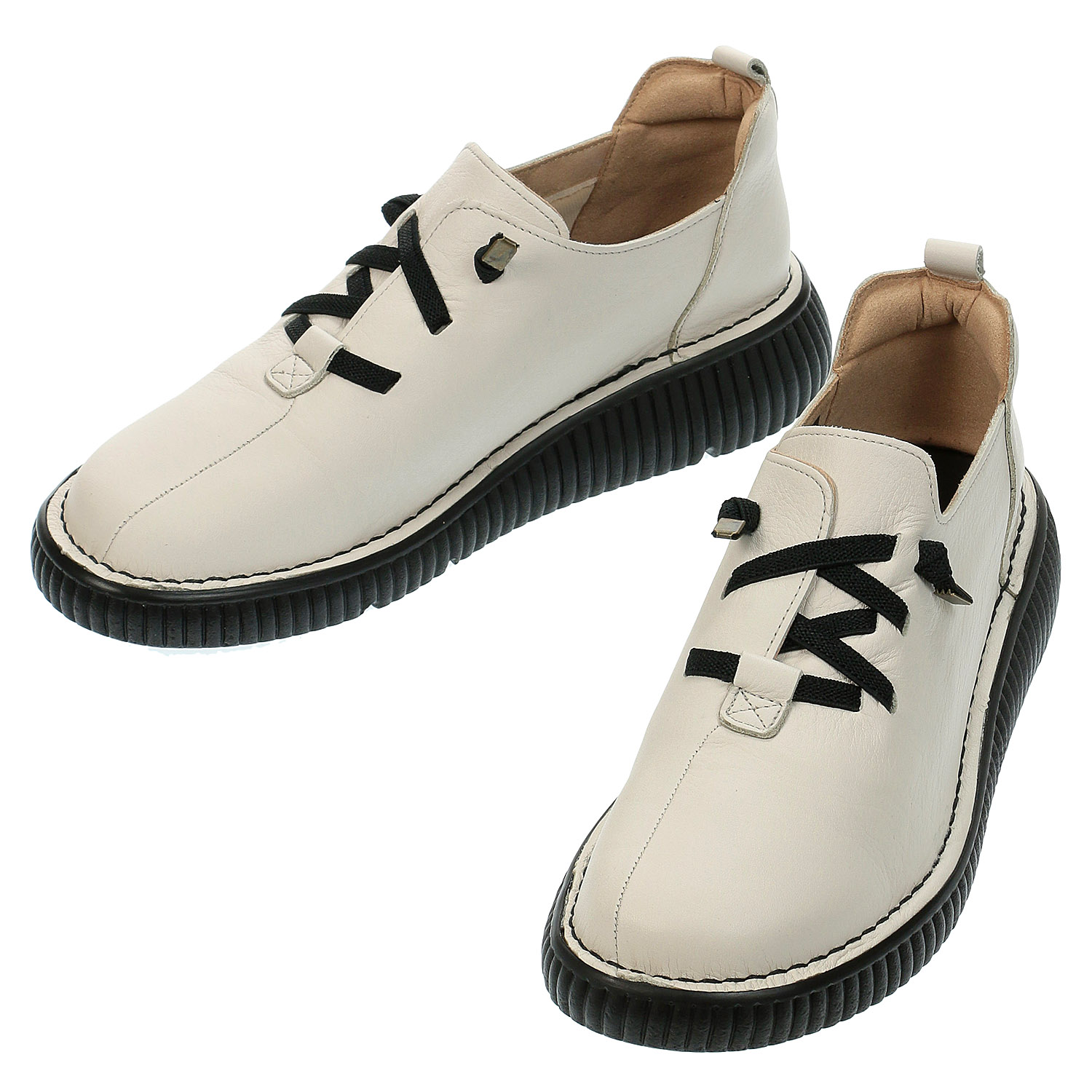 Dona Miss アウトステッチカジュアルシューズ - 画像3