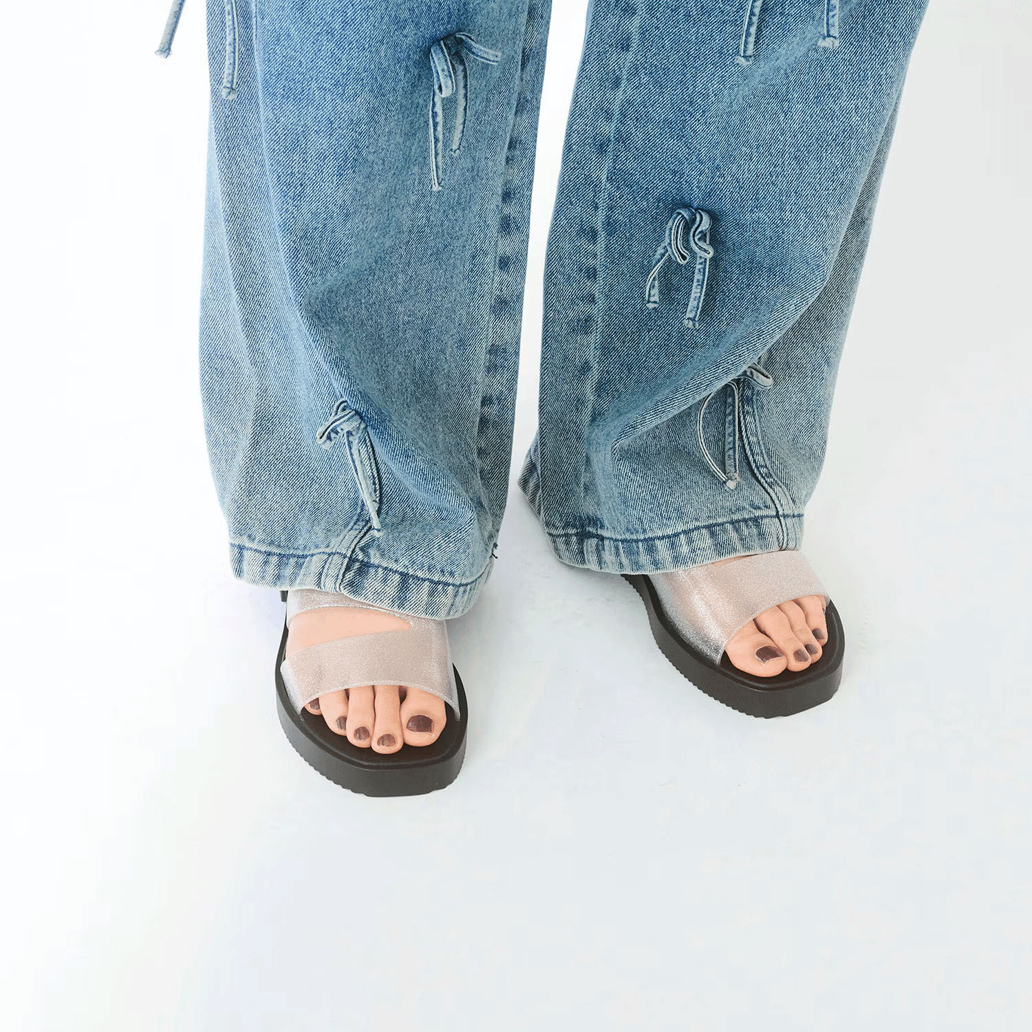 TEMPERATE HOLS SPARKLE ラメサンダル - 画像12