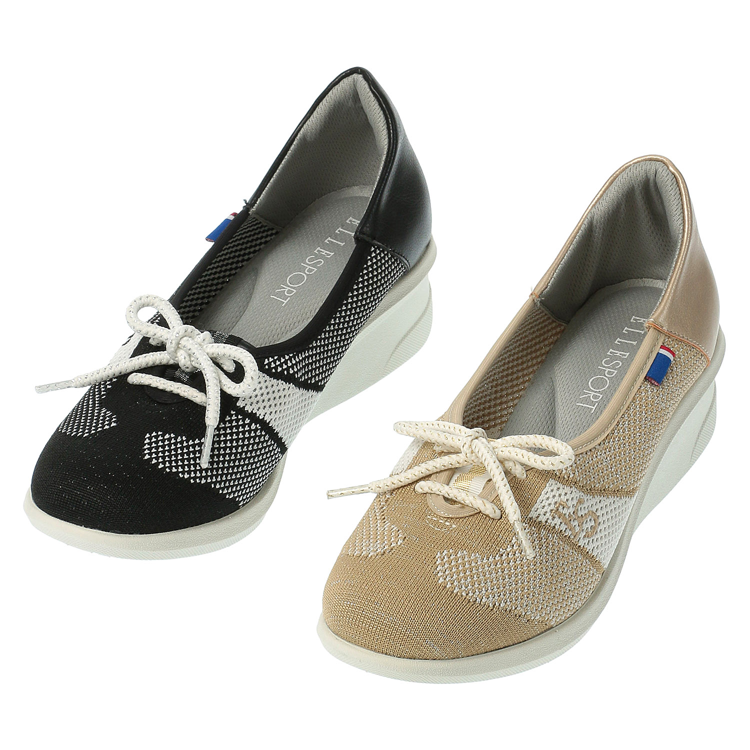 ELLESPORT ニットレースアップシューズESP14709