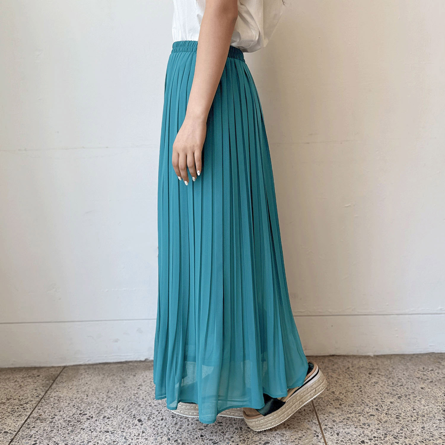 jouir シフォンジョーゼットプリーツスカート - 画像2