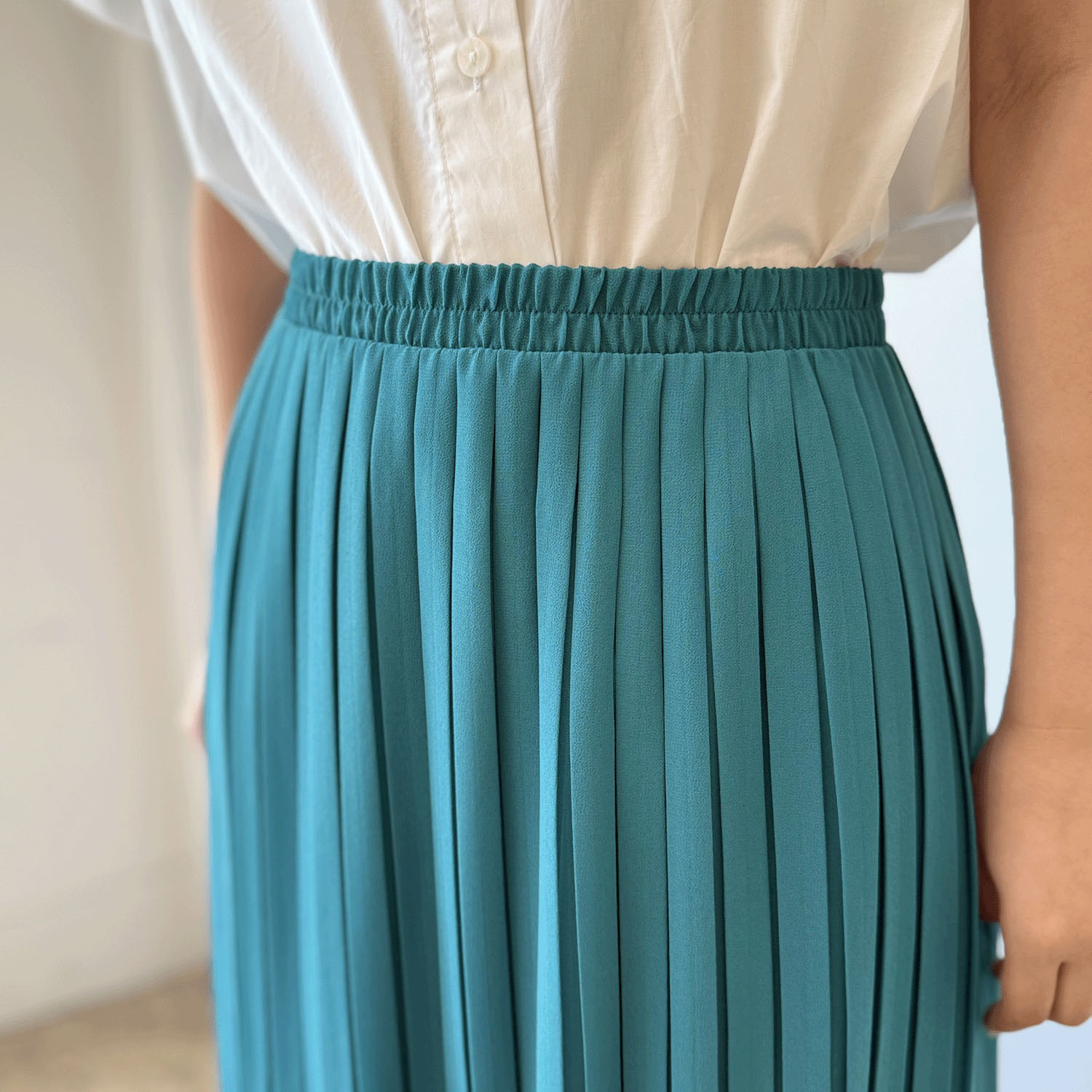 jouir シフォンジョーゼットプリーツスカート - 画像3