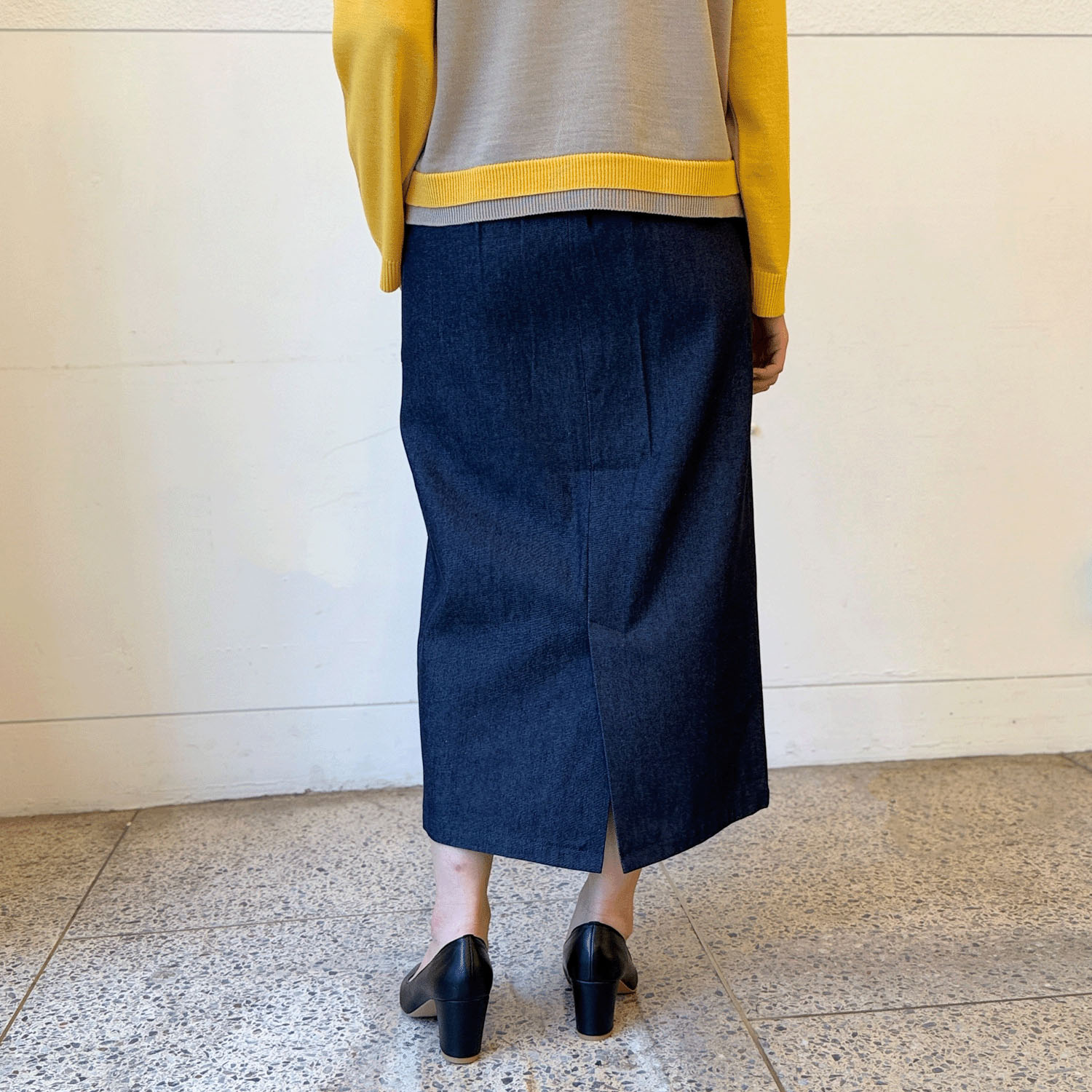 ジップデニムスカート - 画像4