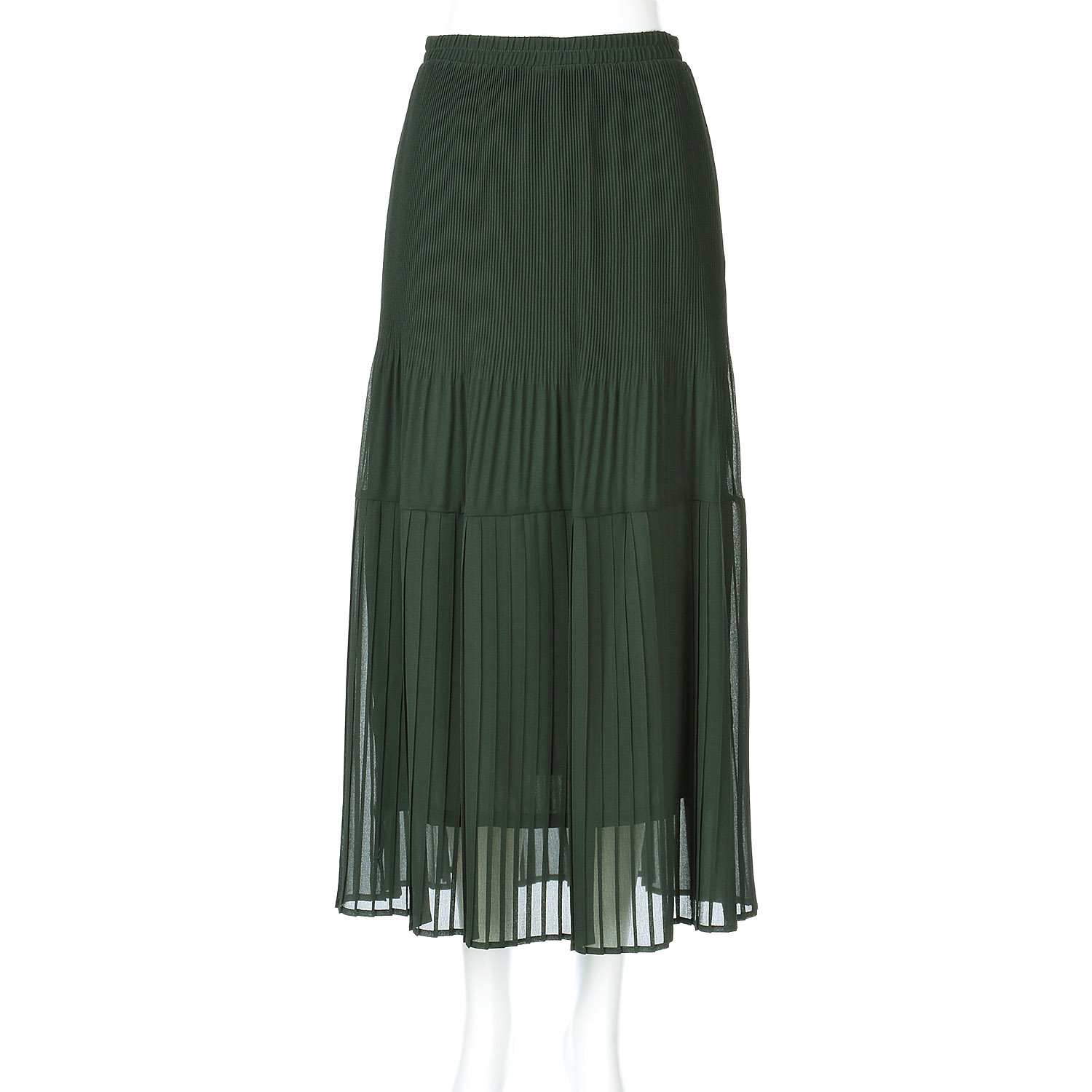 シフォンジョーゼットプリーツスカート - 画像9